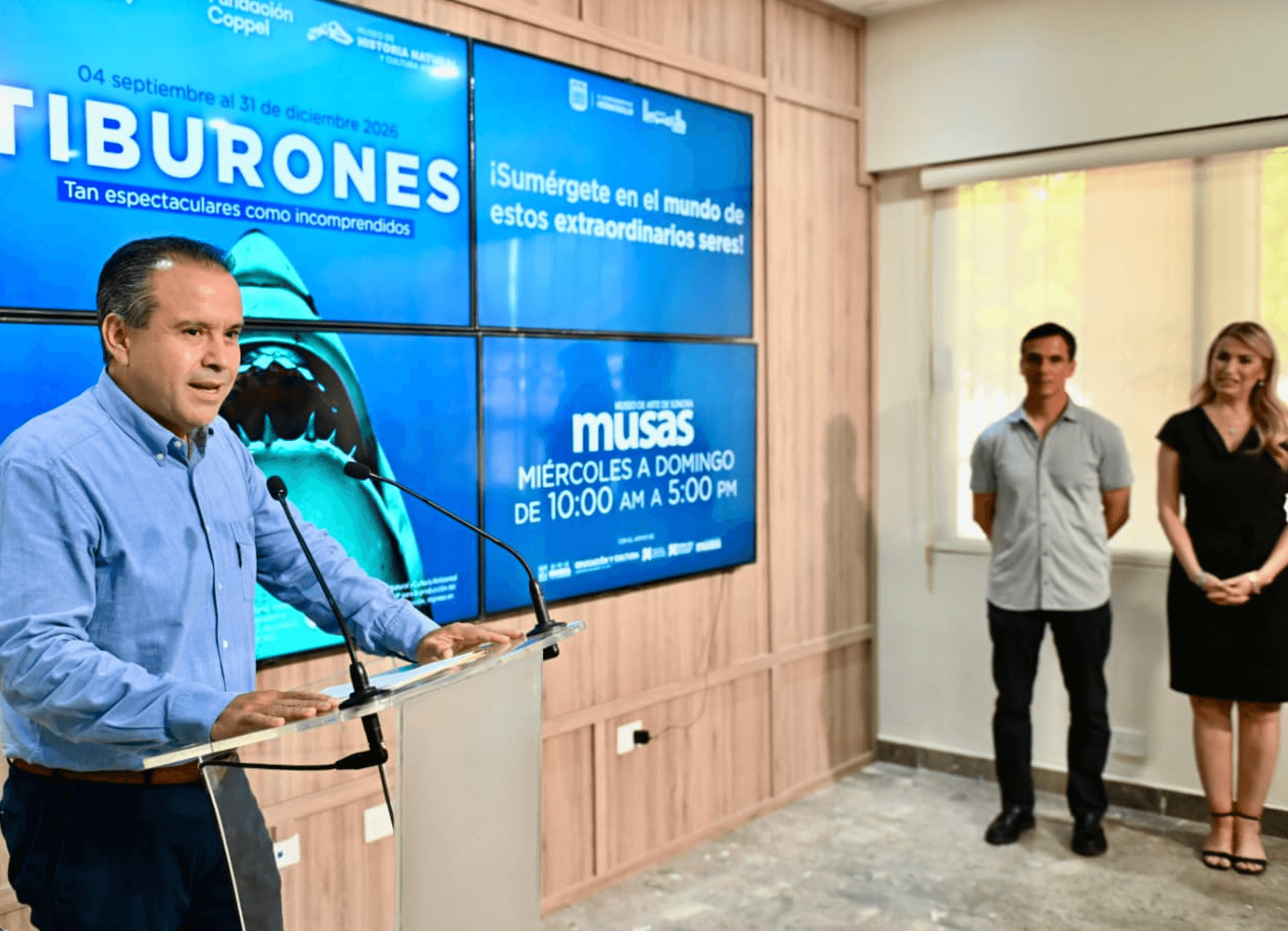Llega a Museo MUSAS exposición de Tiburones