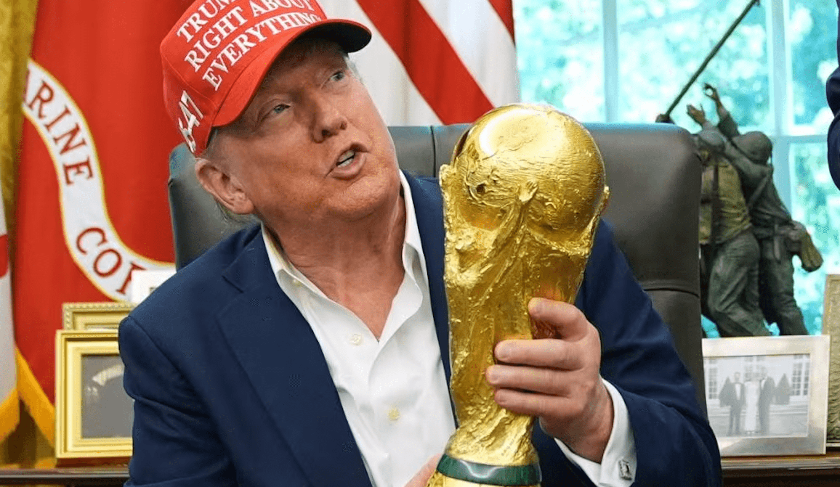 Entregará Trump Copa del Mundial
