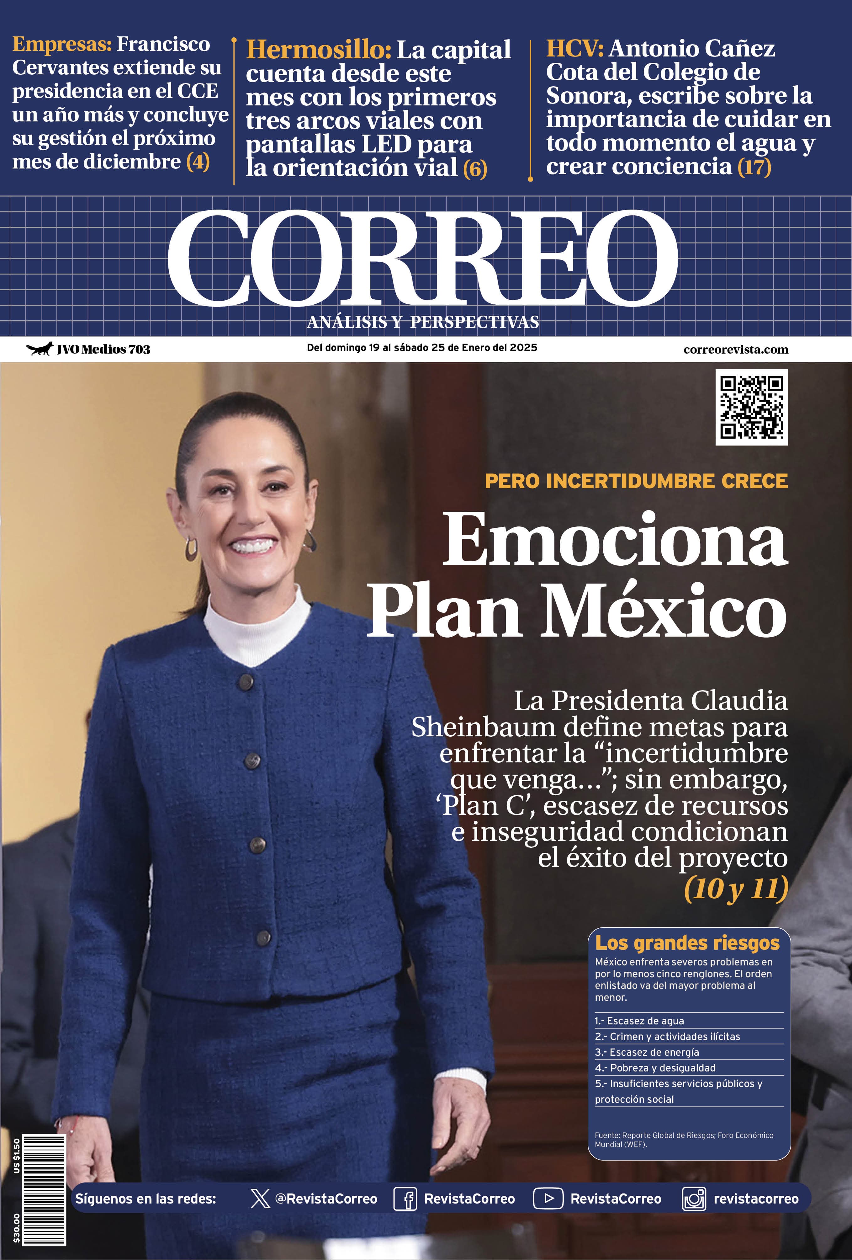 Portada de la edición REVISTA CORREO 703