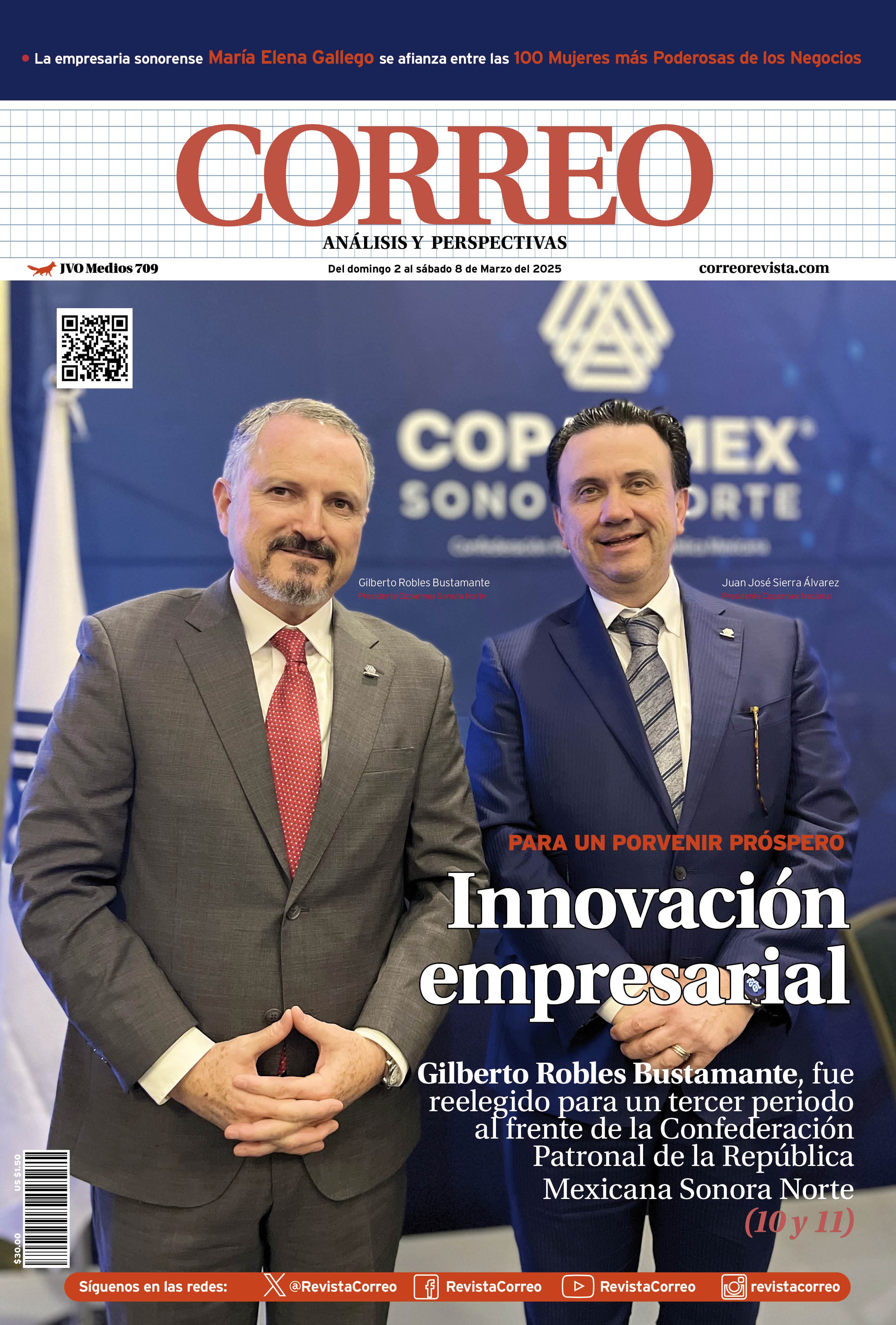 Portada de la edición REVISTA CORREO 709