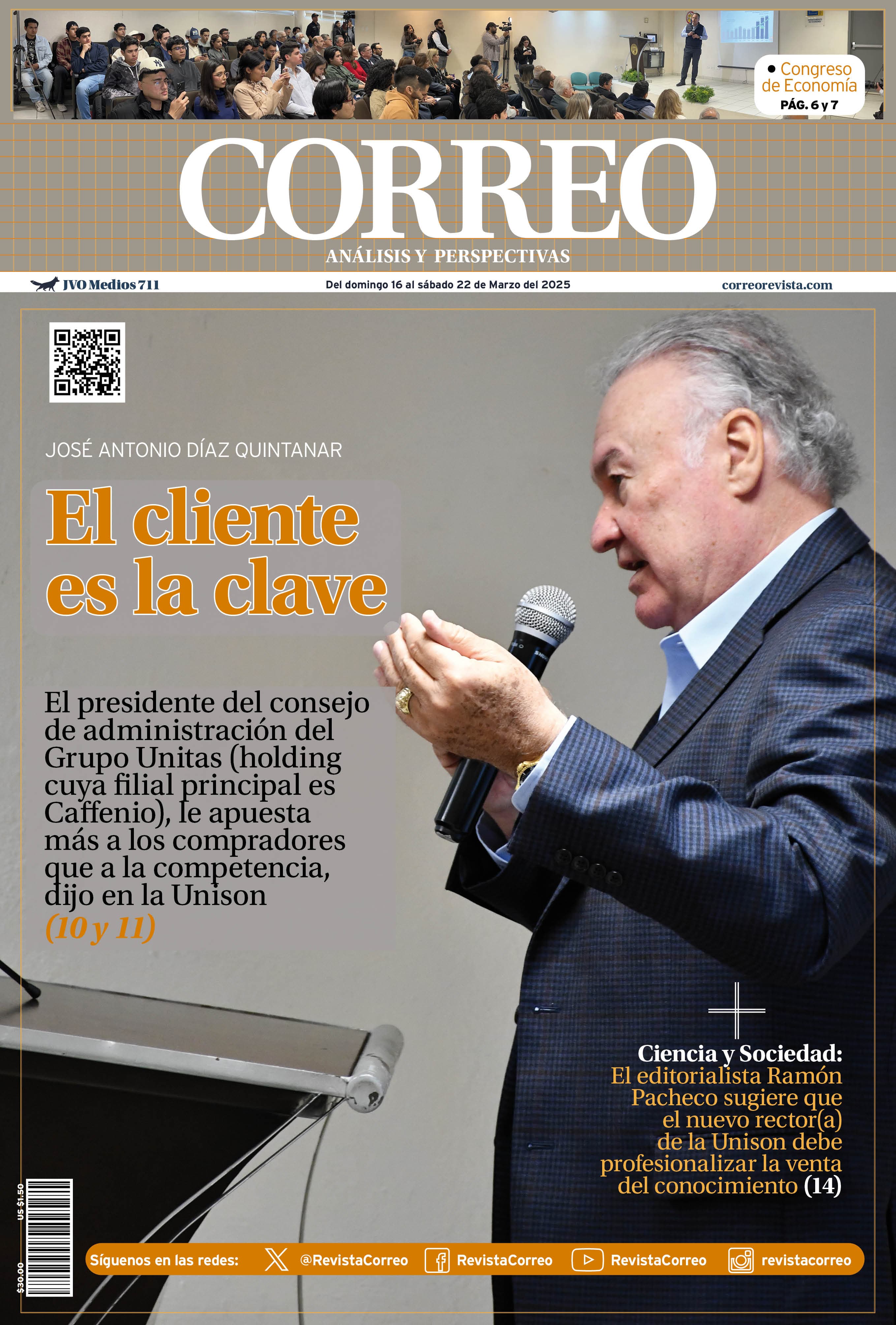 Portada de la edición REVISTA CORREO 711