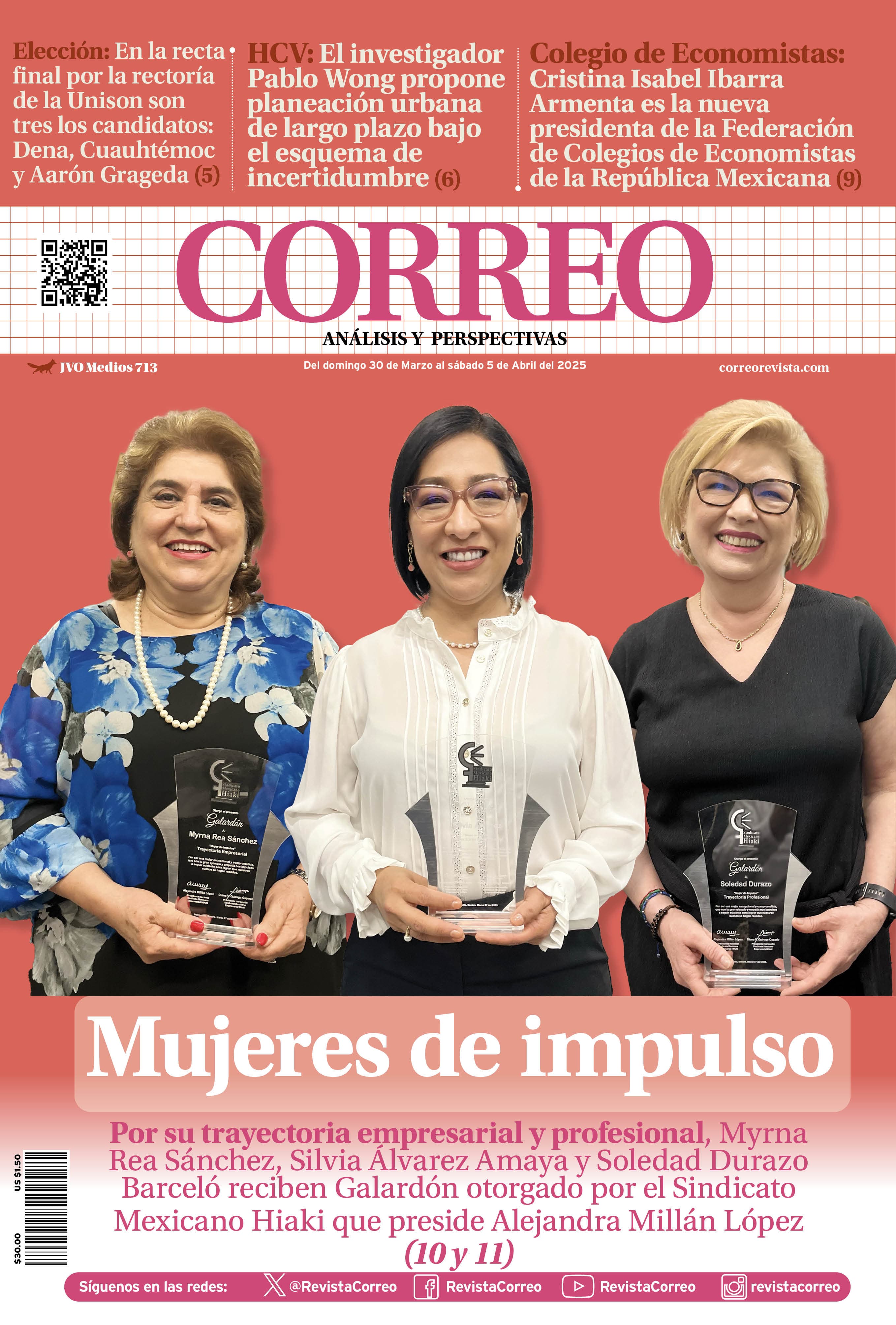 Portada de la edición REVISTA CORREO 713