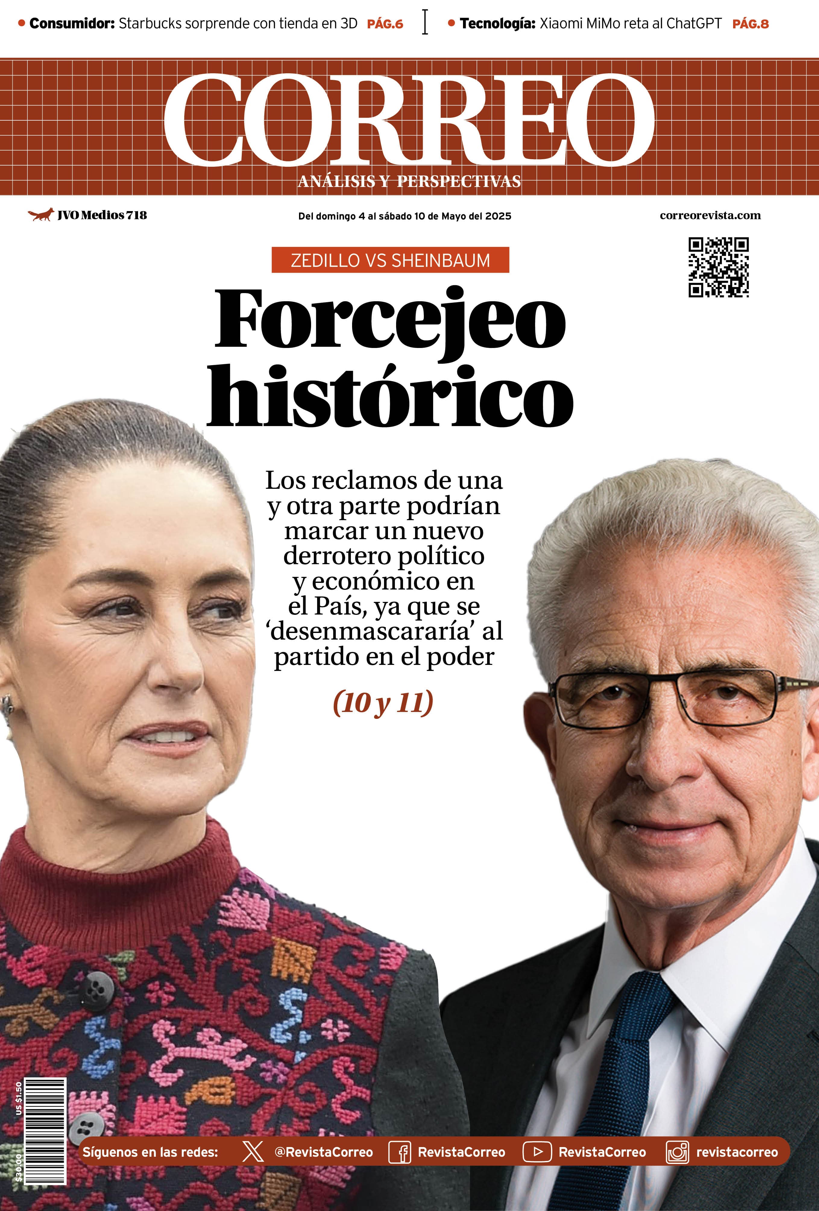 Portada de la edición REVISTA CORREO 718
