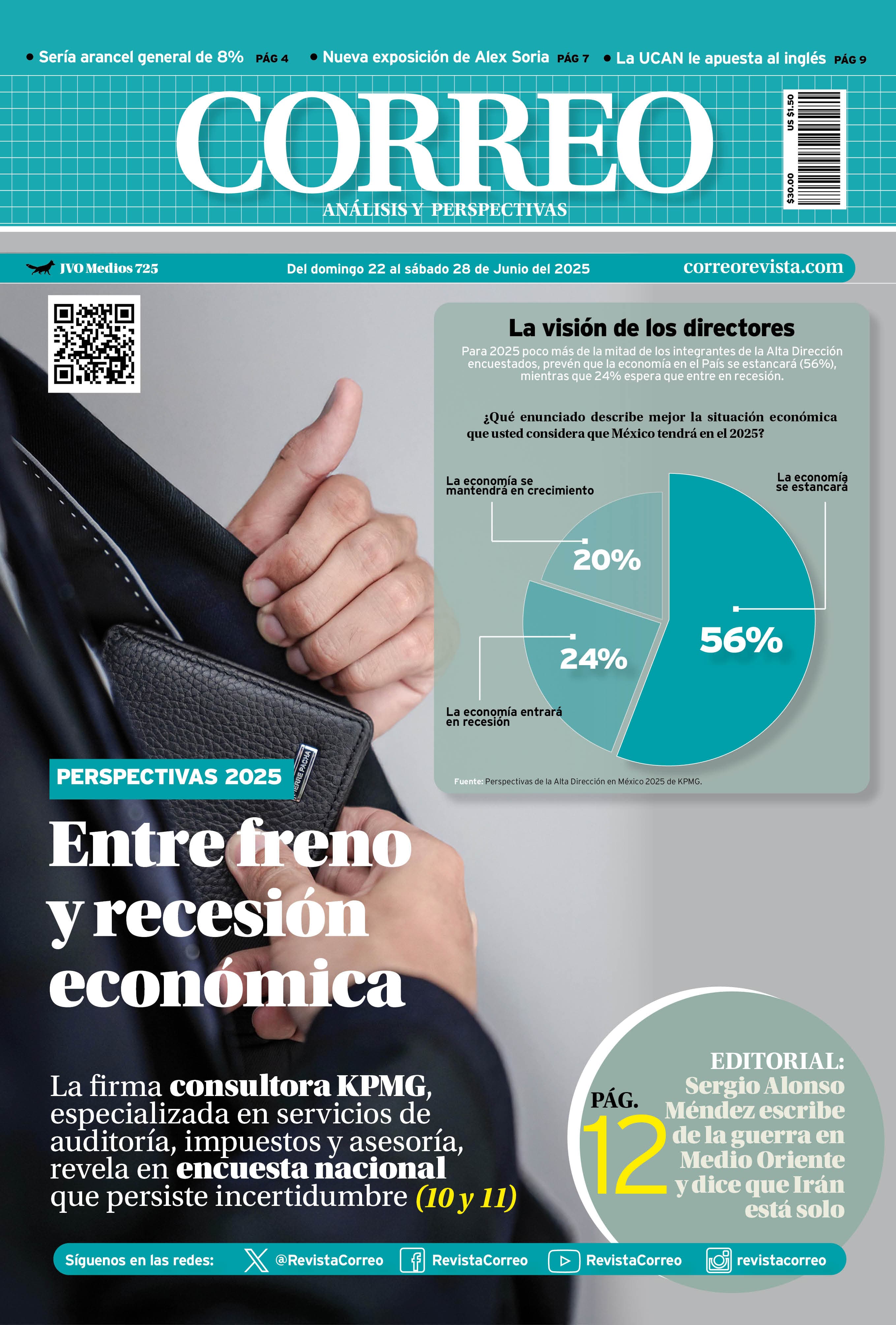 Portada de la edición REVISTA CORREO 725