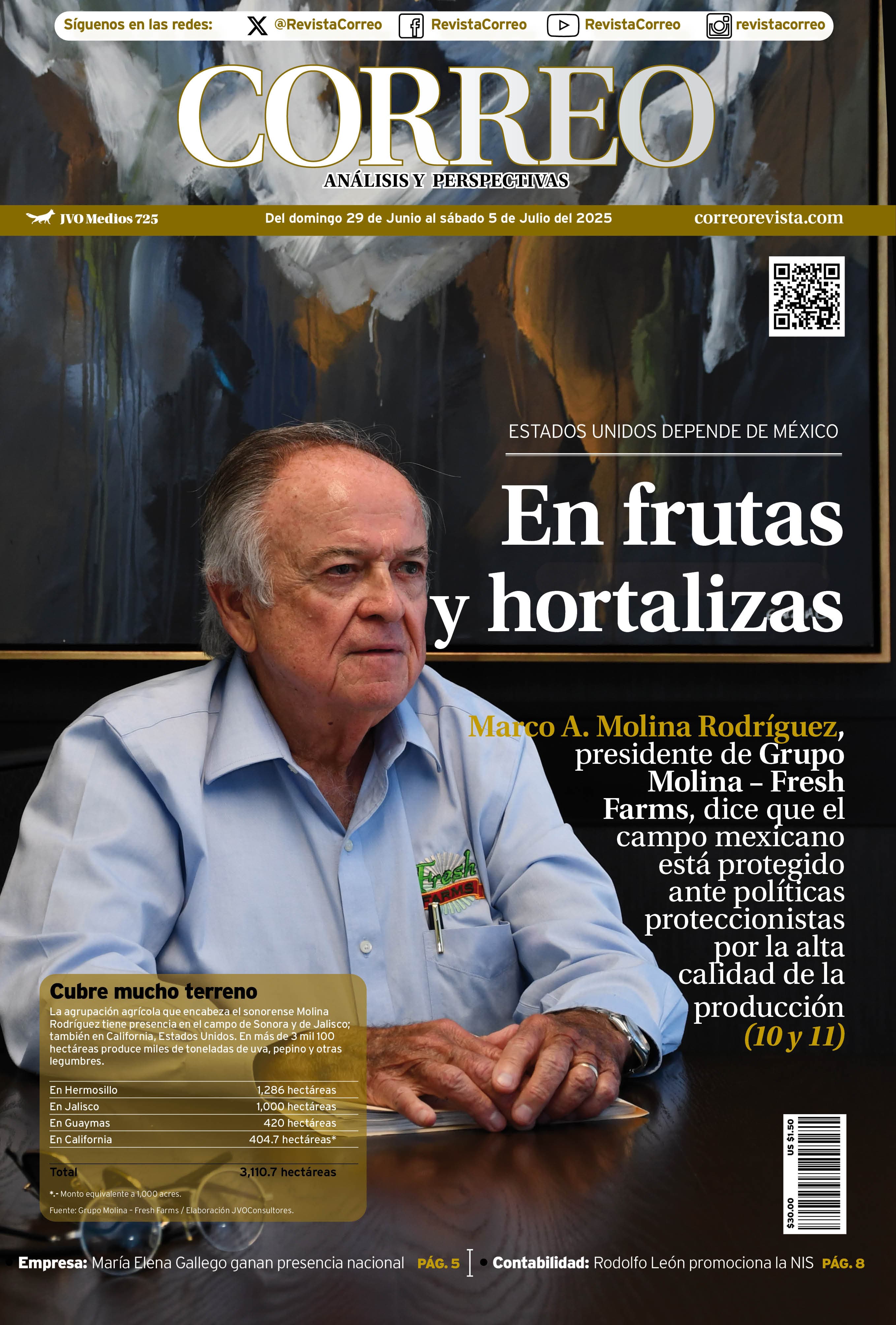 Portada de la edición REVISTA CORREO 726