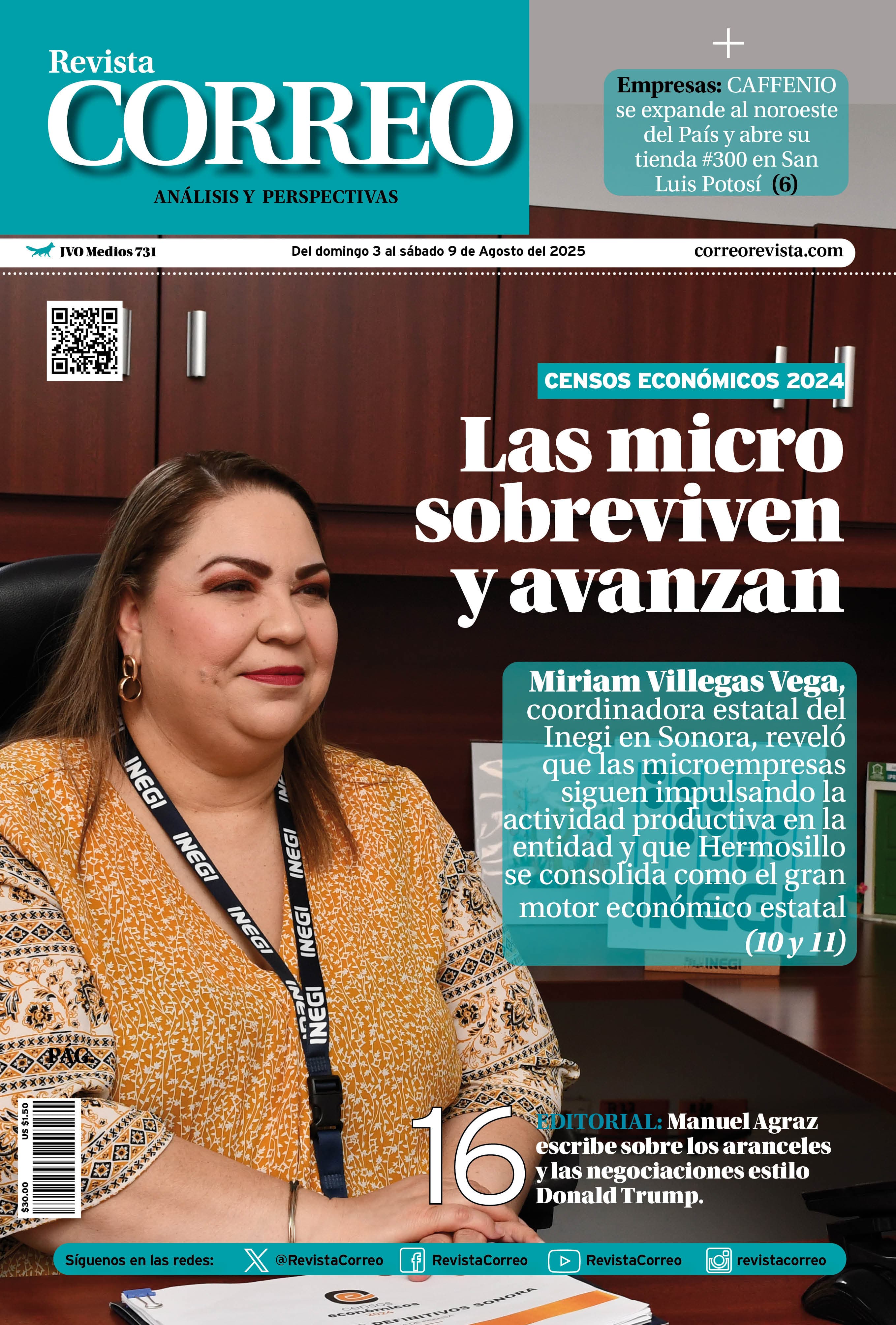 Portada de la edición REVISTA CORREO 731