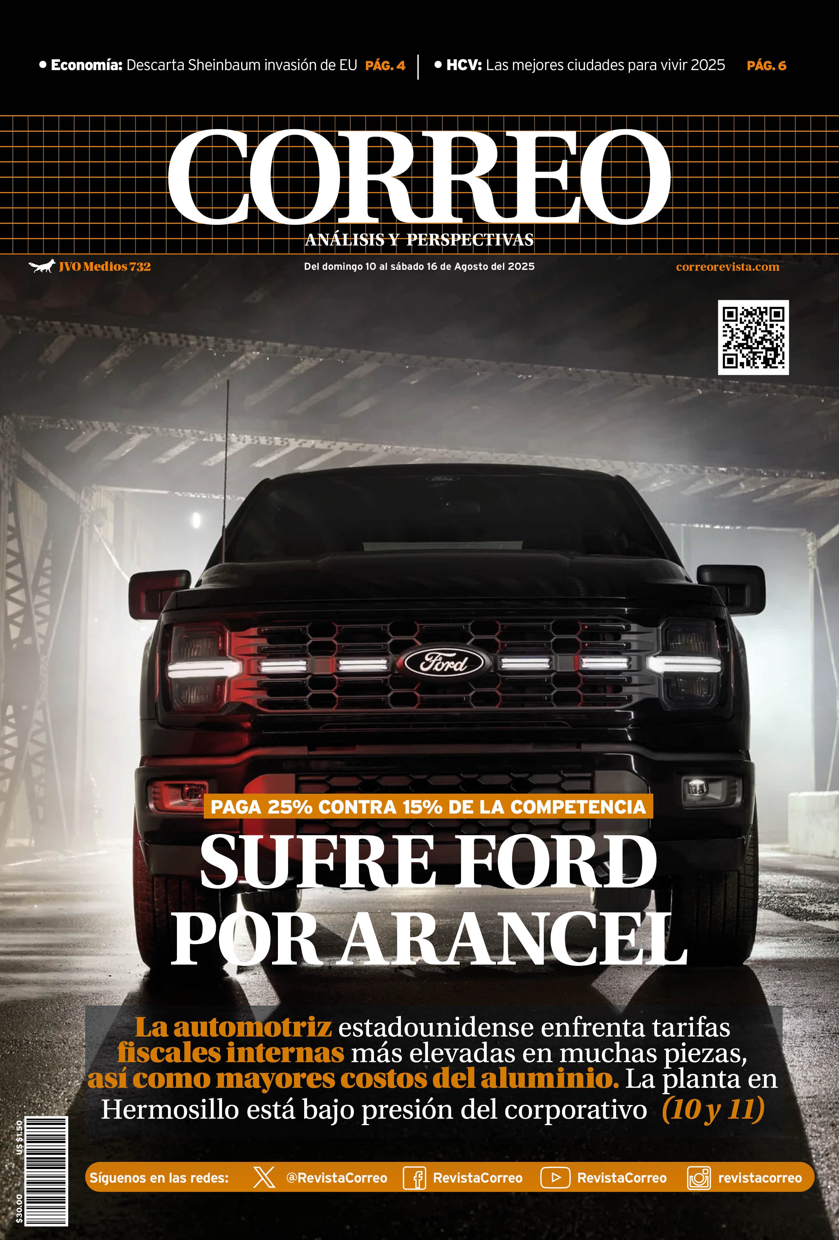 Portada de la edición REVISTA CORREO 732