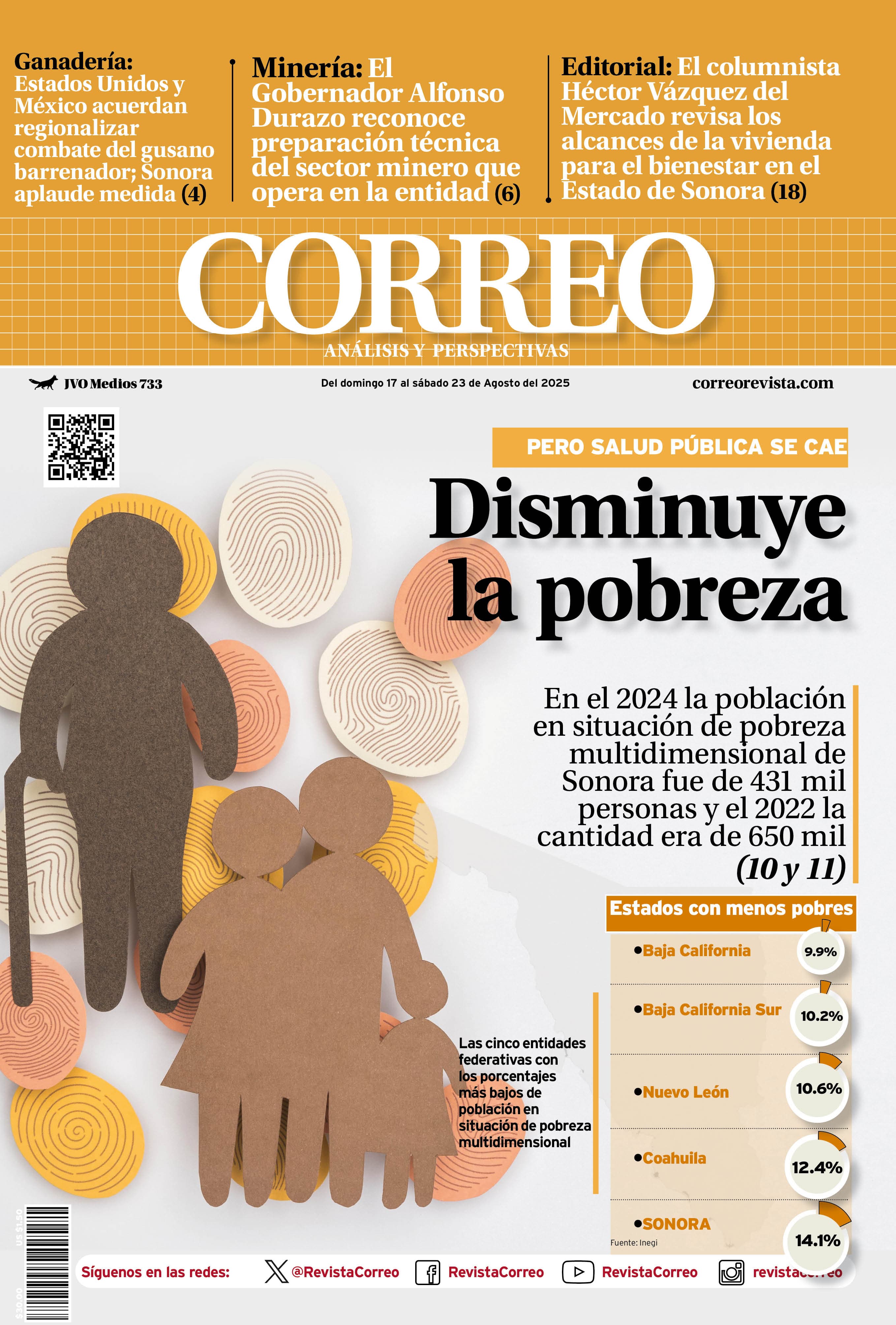 Portada de la edición REVISTA CORREO 733