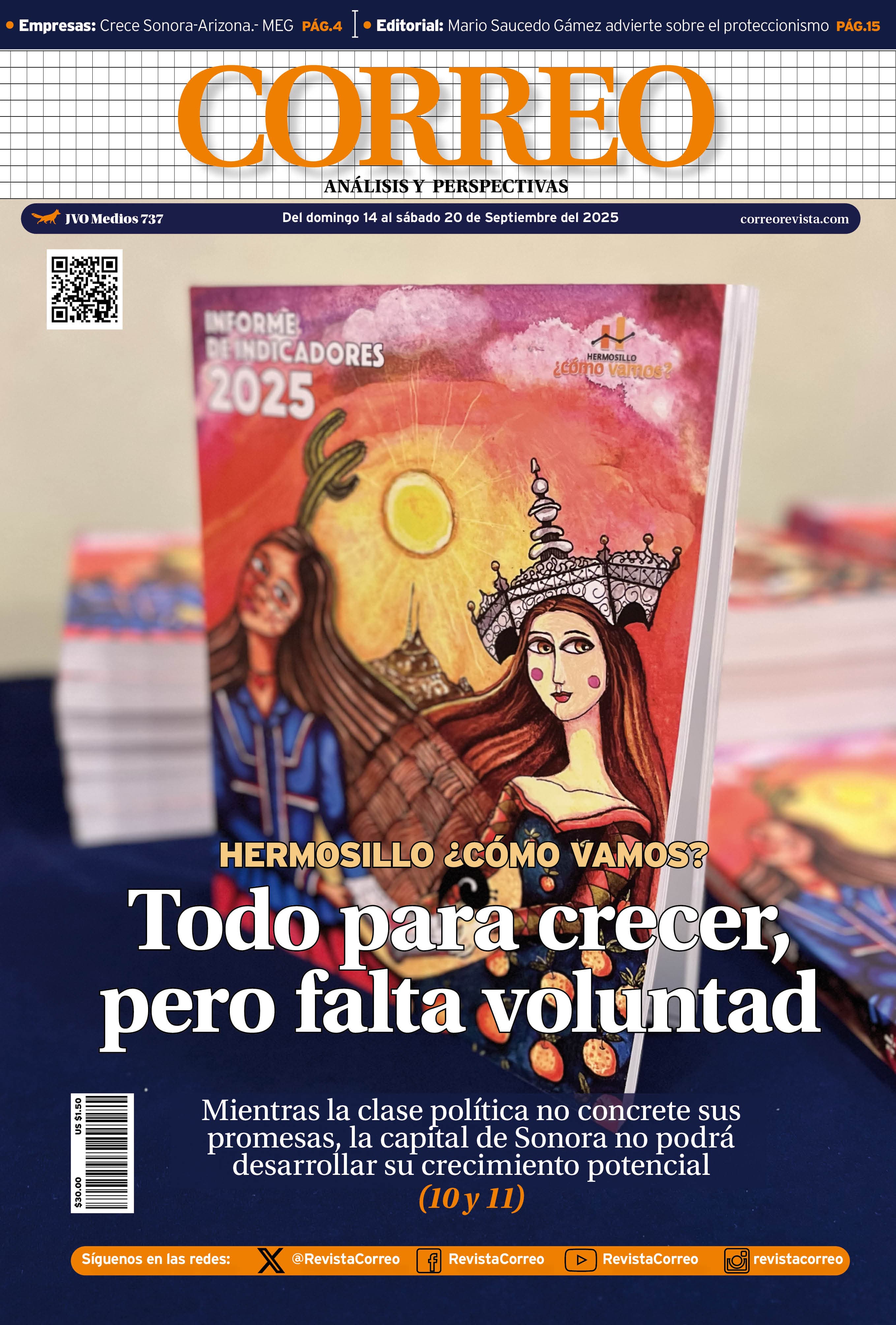 Portada de la edición REVISTA CORREO 737