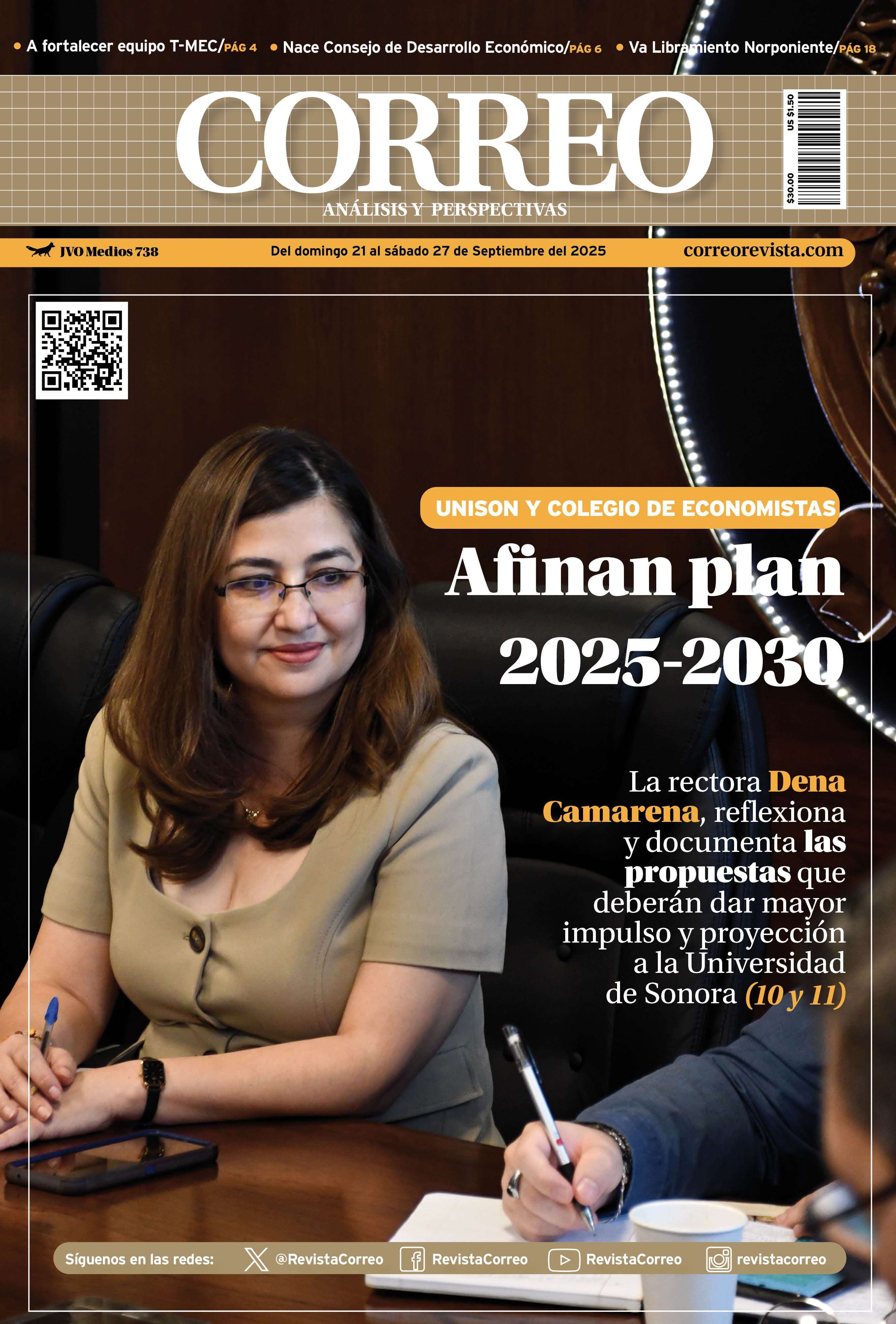 Portada de la edición REVISTA CORREO 738