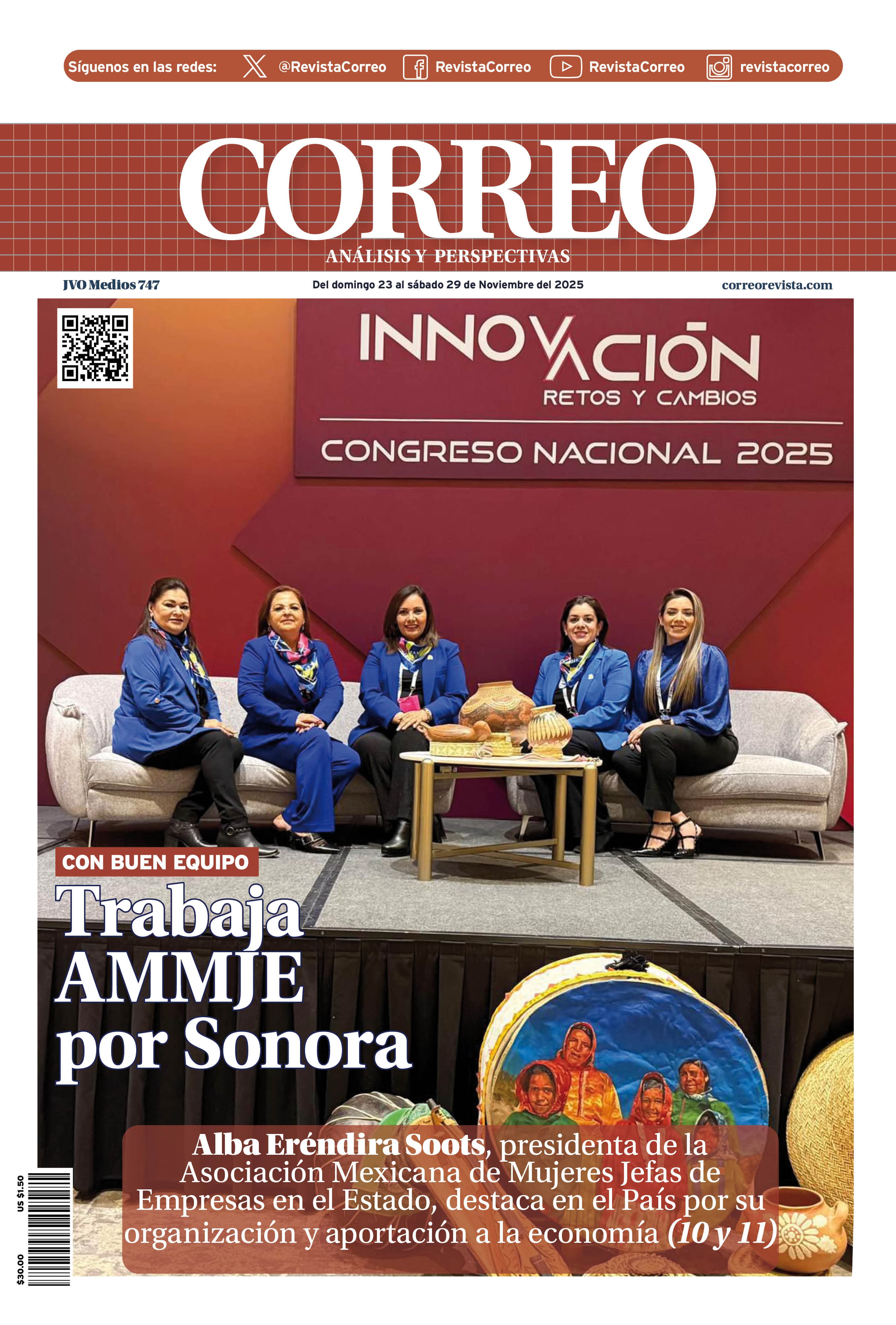 Portada de la edición REVISTA CORREO 747