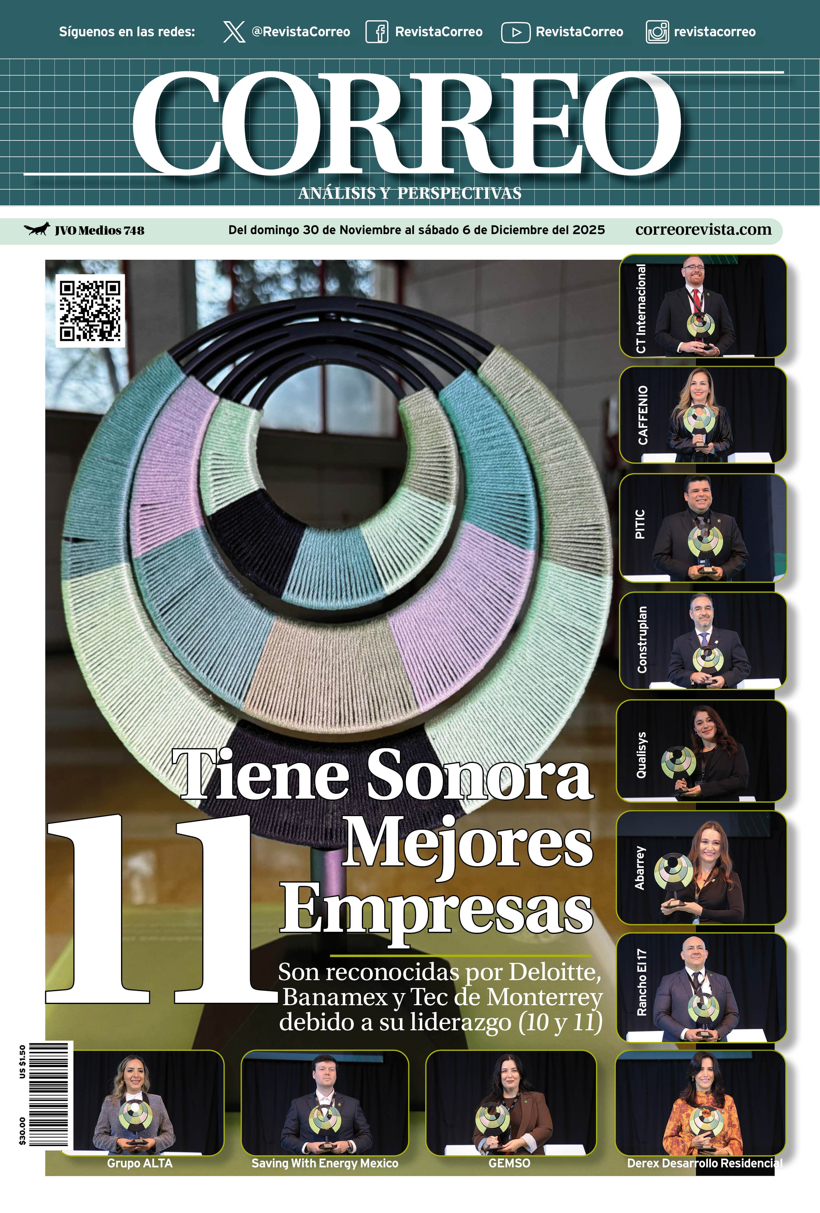 Portada de la edición REVISTA CORREO 748