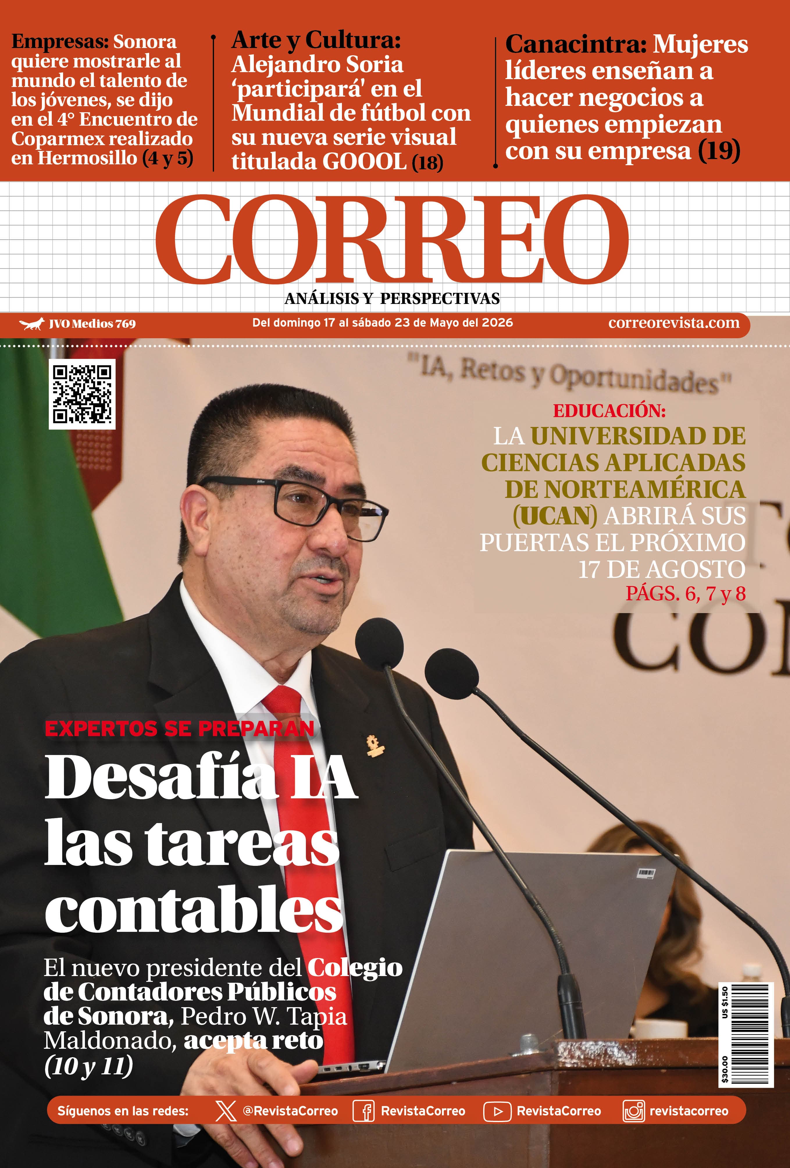 Portada de la edición REVISTA CORREO 769