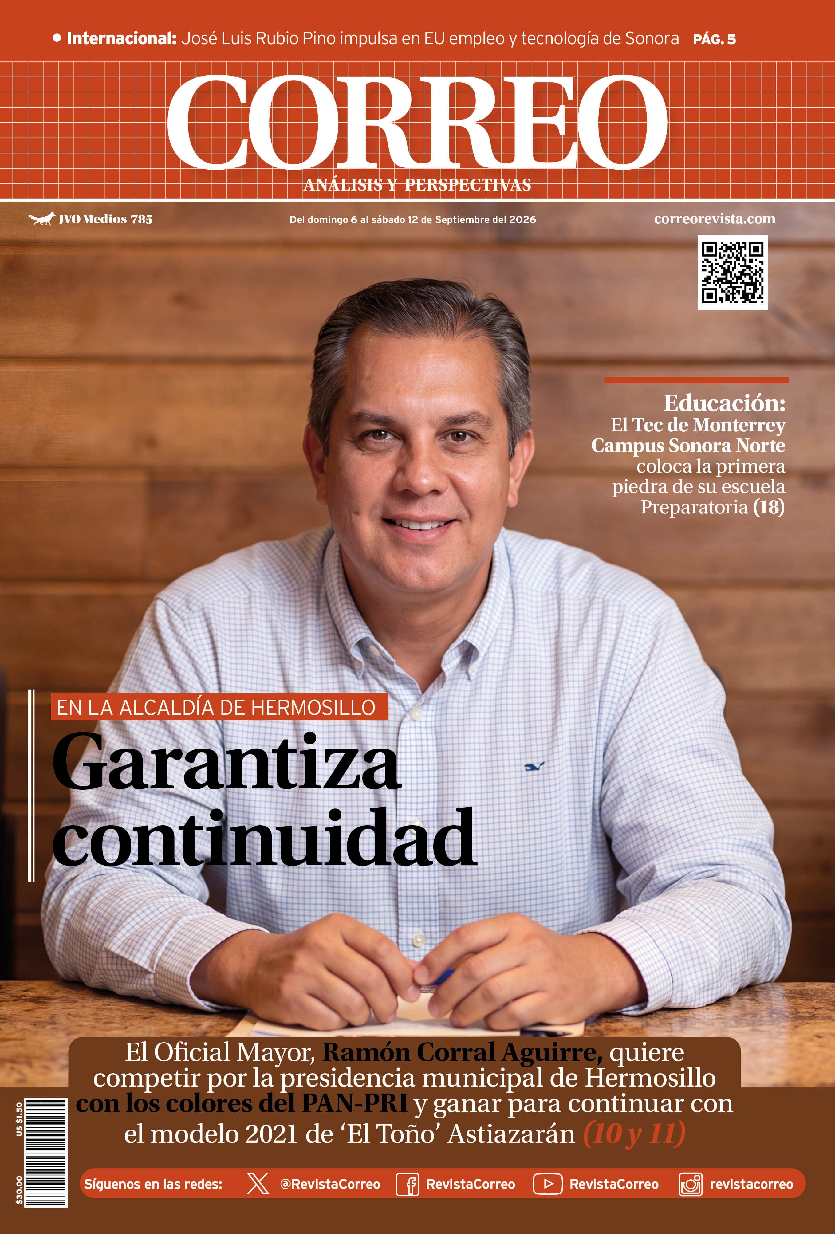 Portada de la edición REVISTA CORREO 785