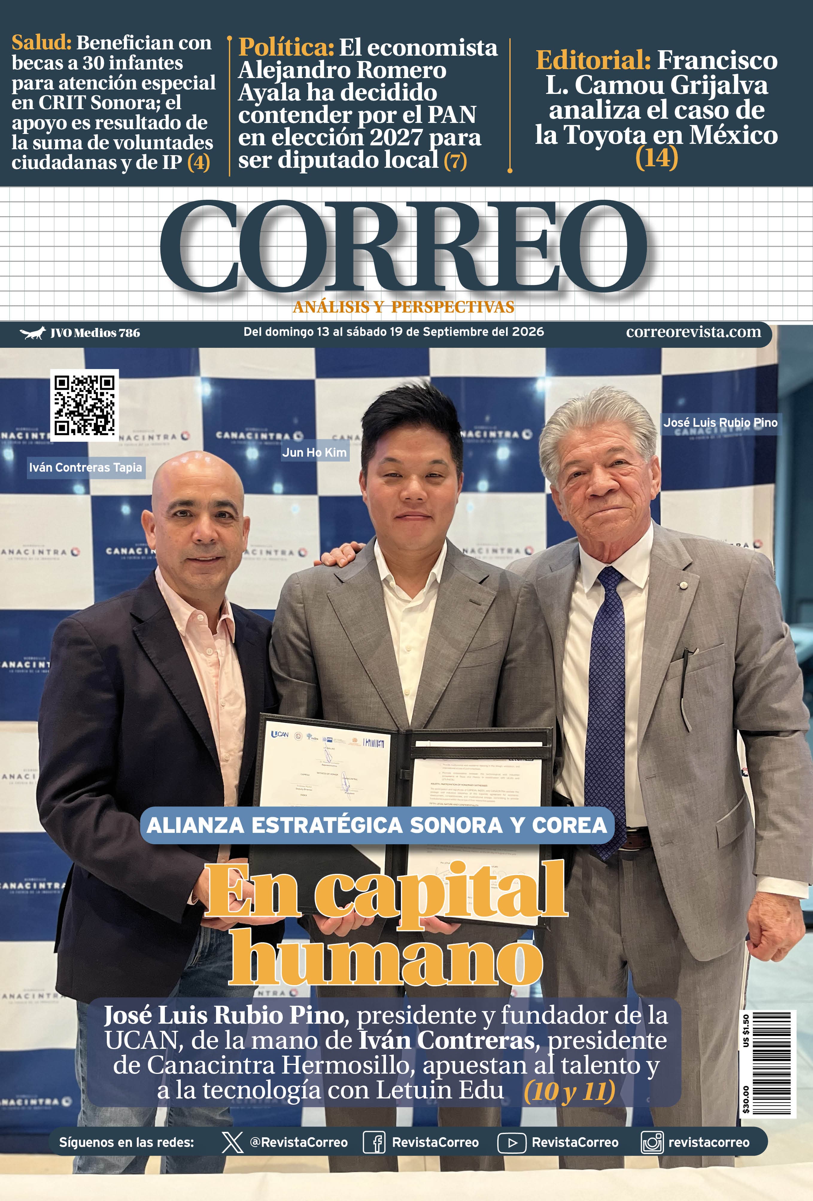 Portada de la edición REVISTA CORREO 786