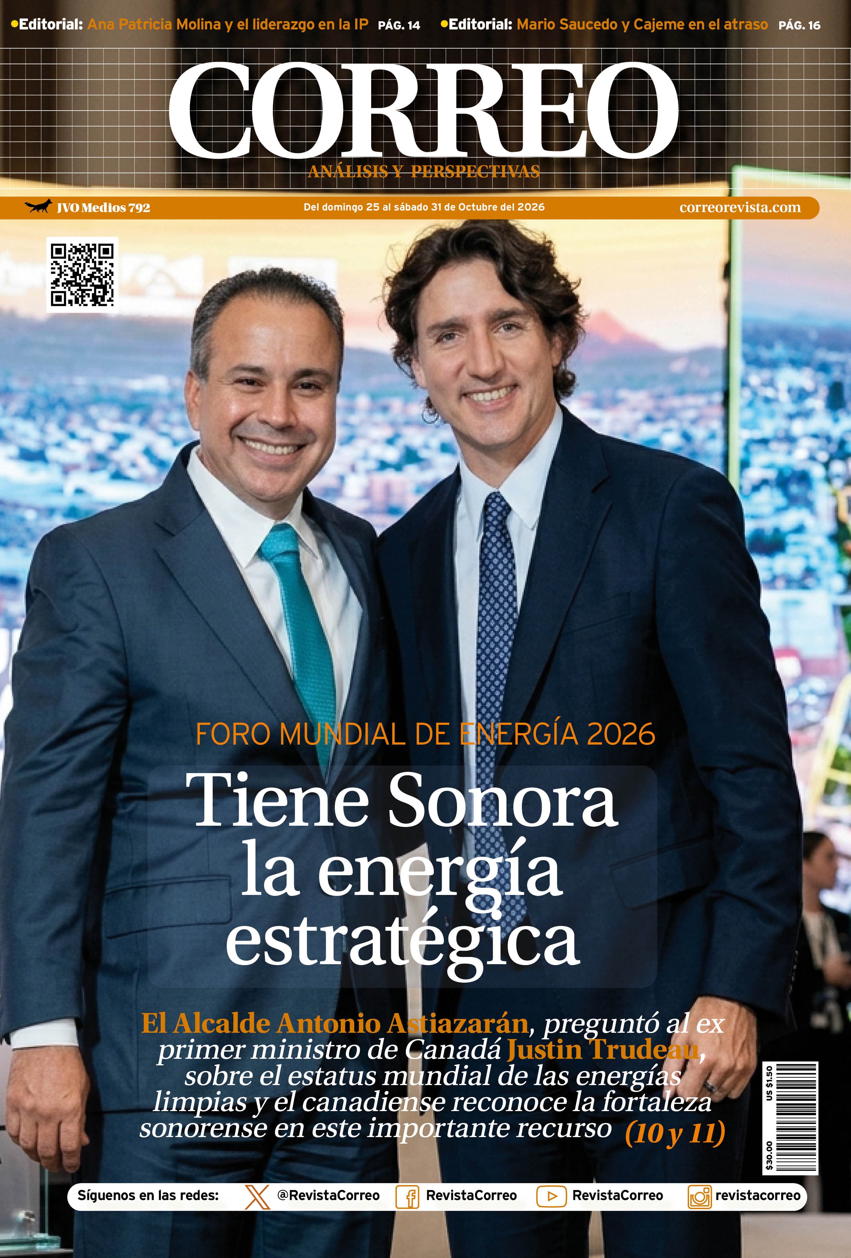 Portada de la edición REVISTA CORREO 792
