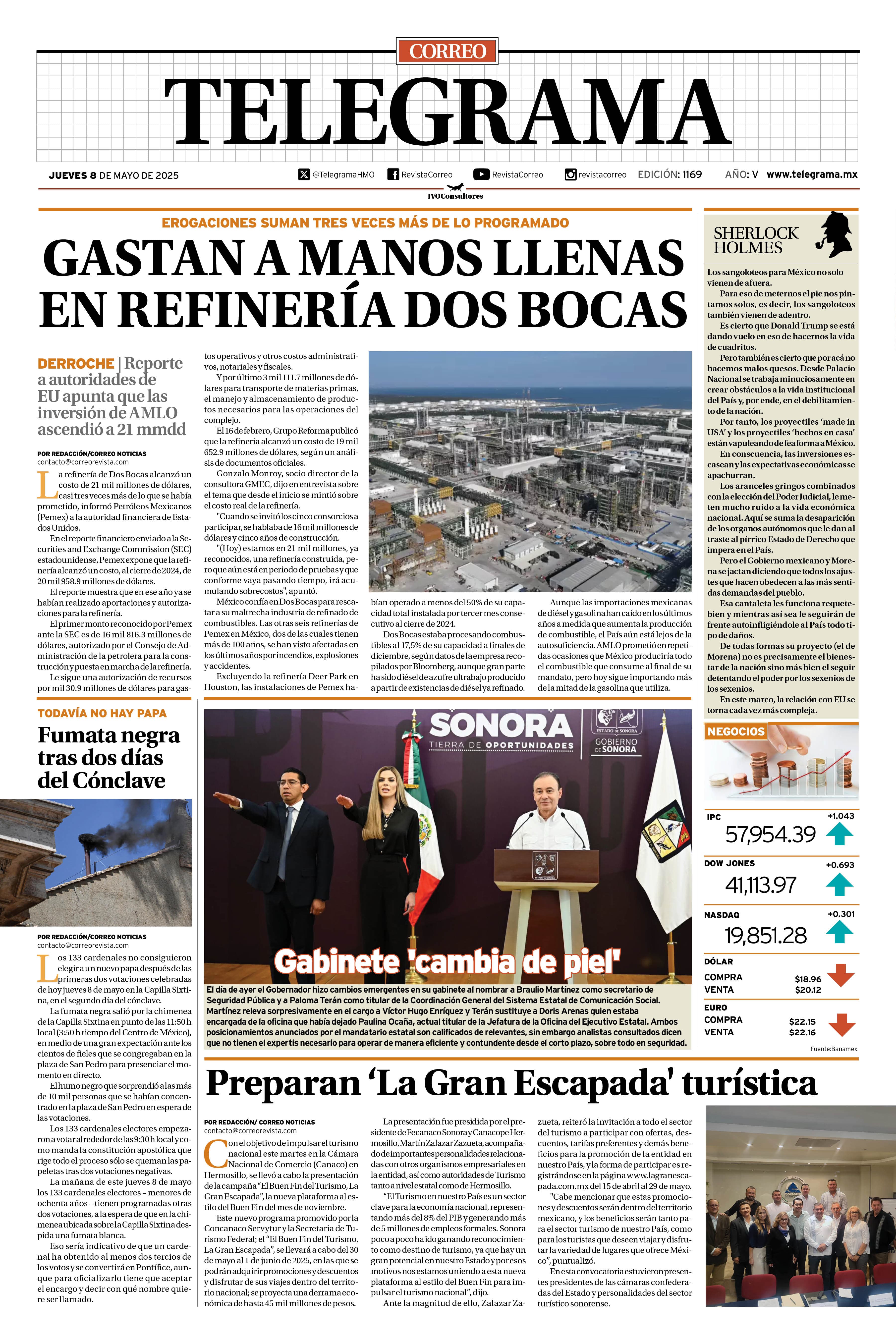 Portada de la edición TELEGRAMA 1169