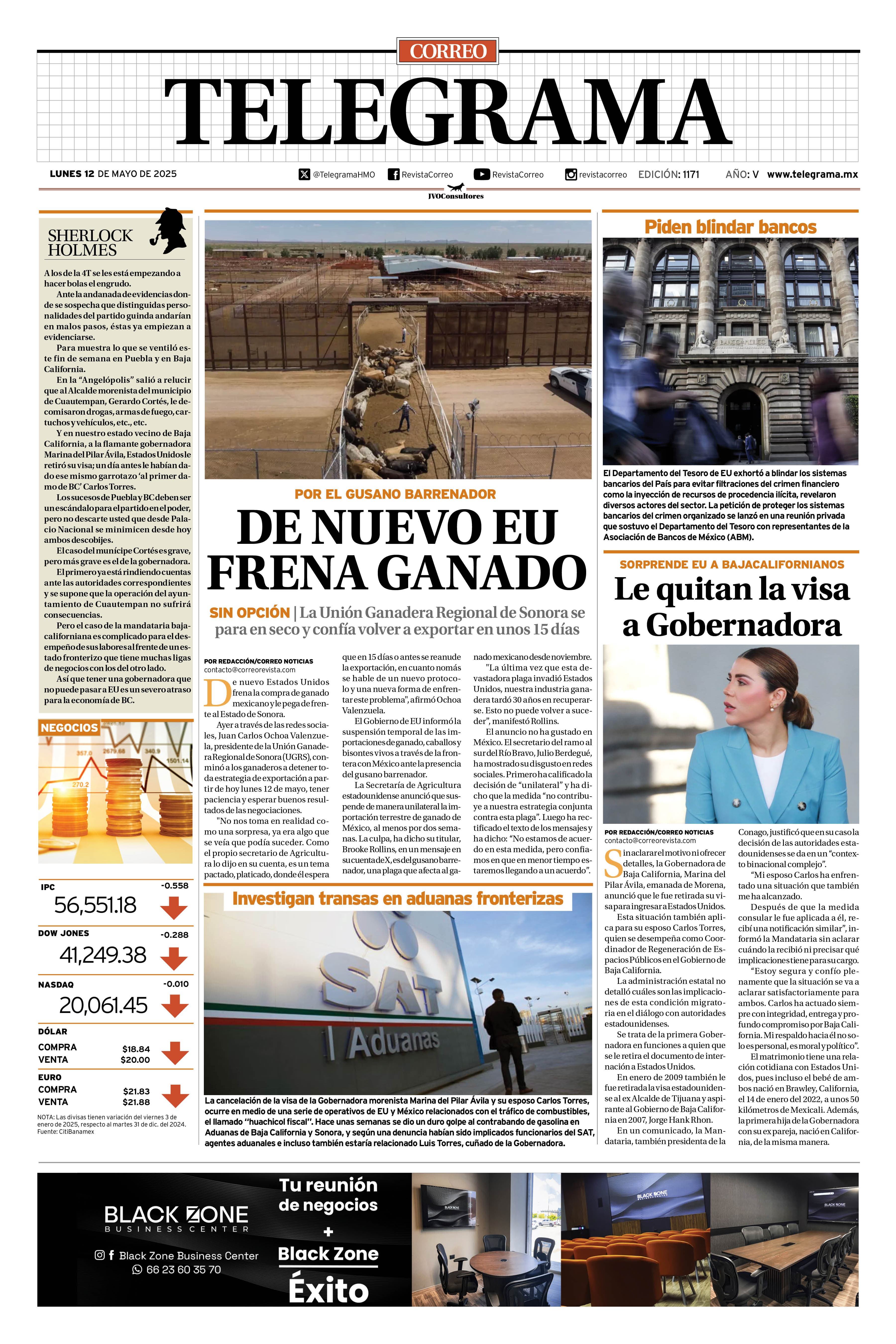 Portada de la edición TELEGRAMA 1171