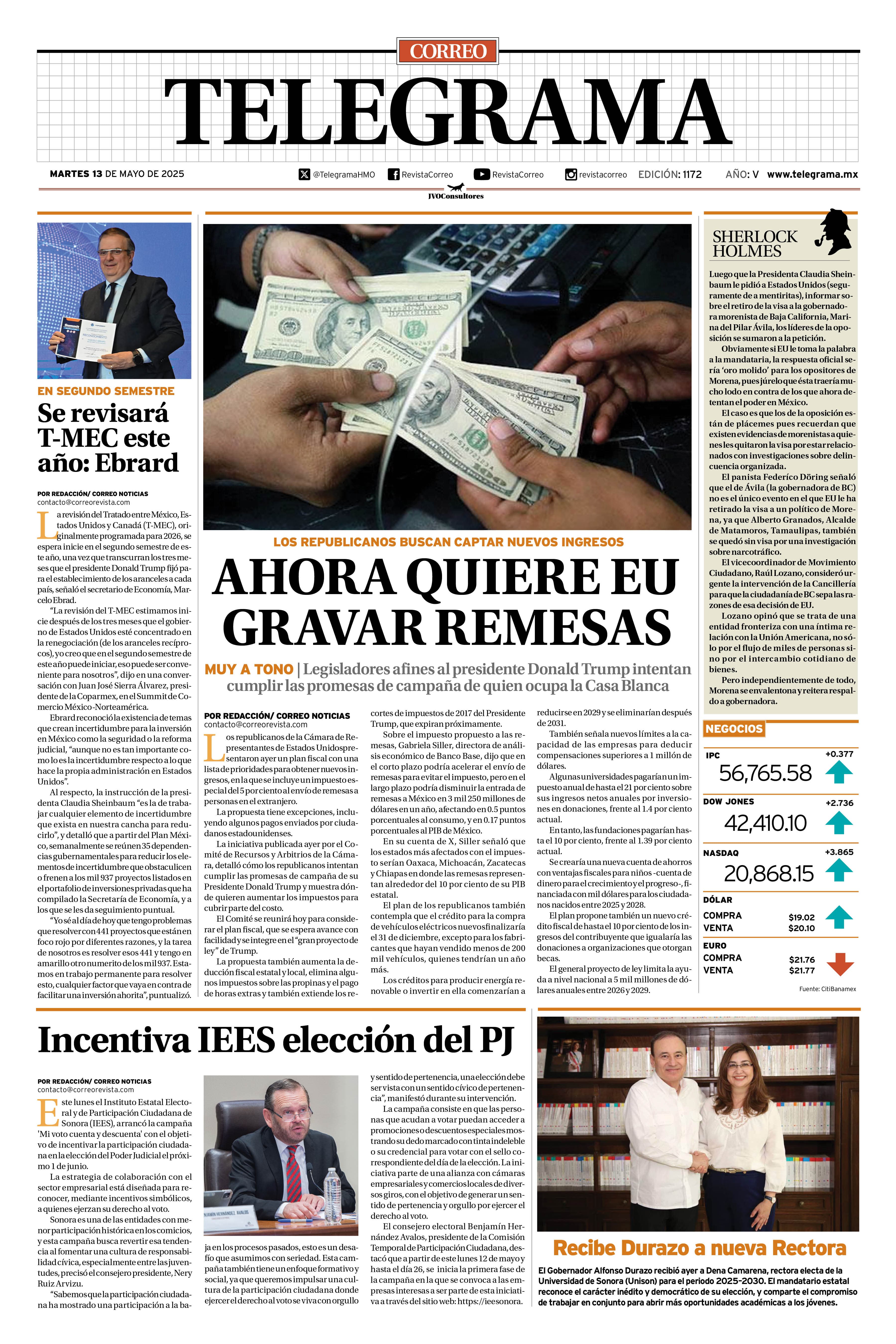 Portada de la edición TELEGRAMA 1172