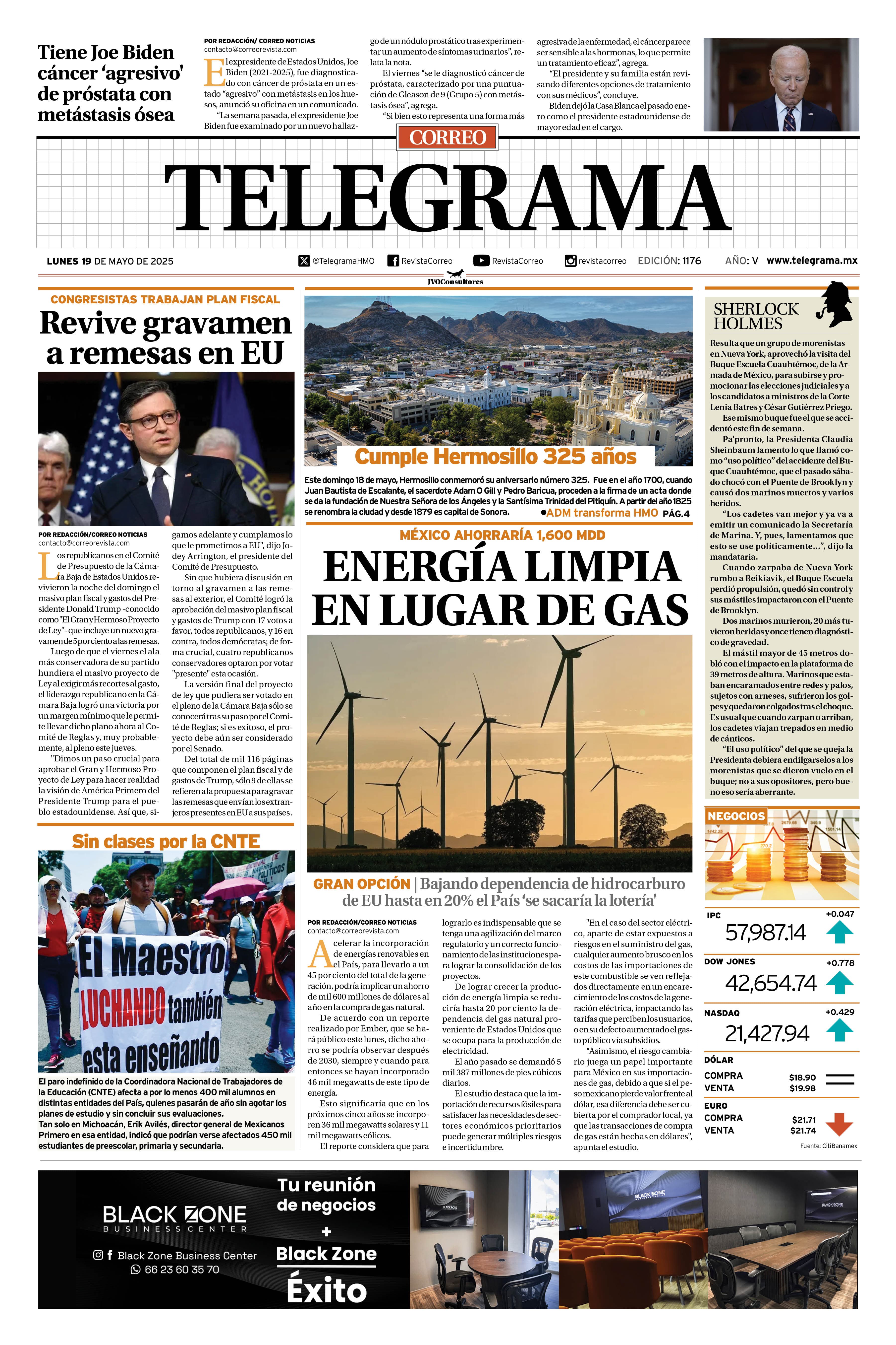 Portada de la edición TELEGRAMA 1176