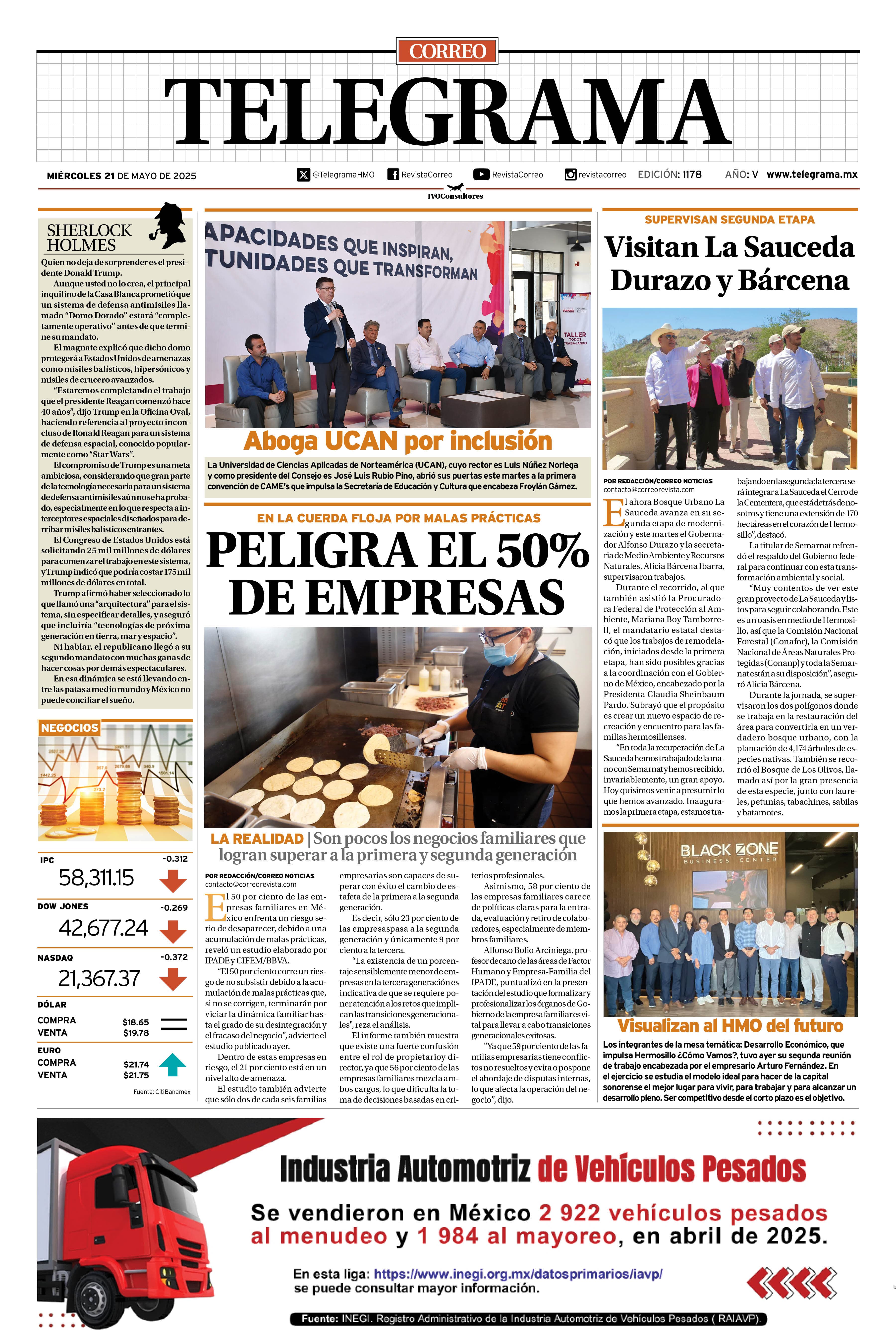 Portada de la edición TELEGRAMA 1178