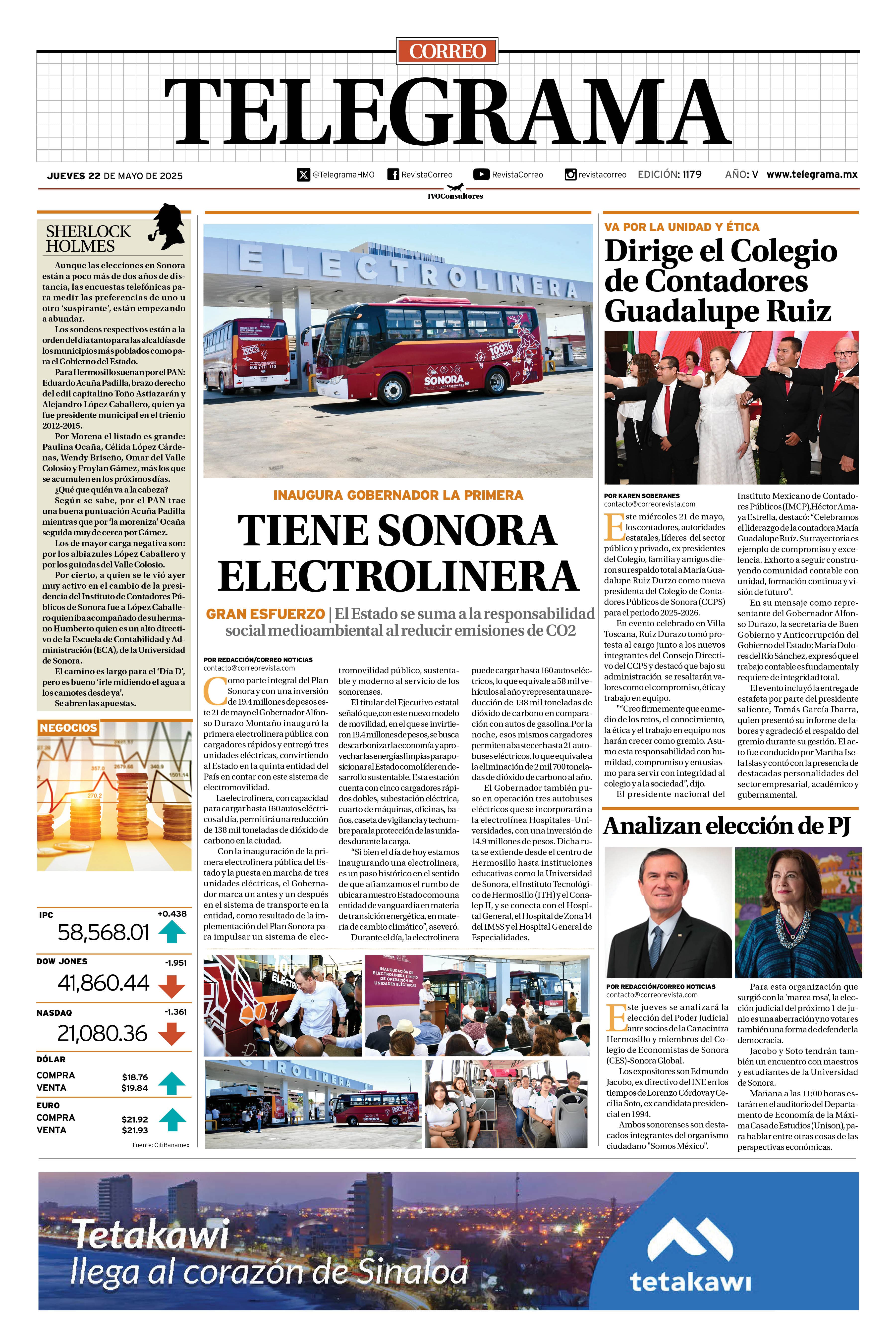 Portada de la edición TELEGRAMA 1179