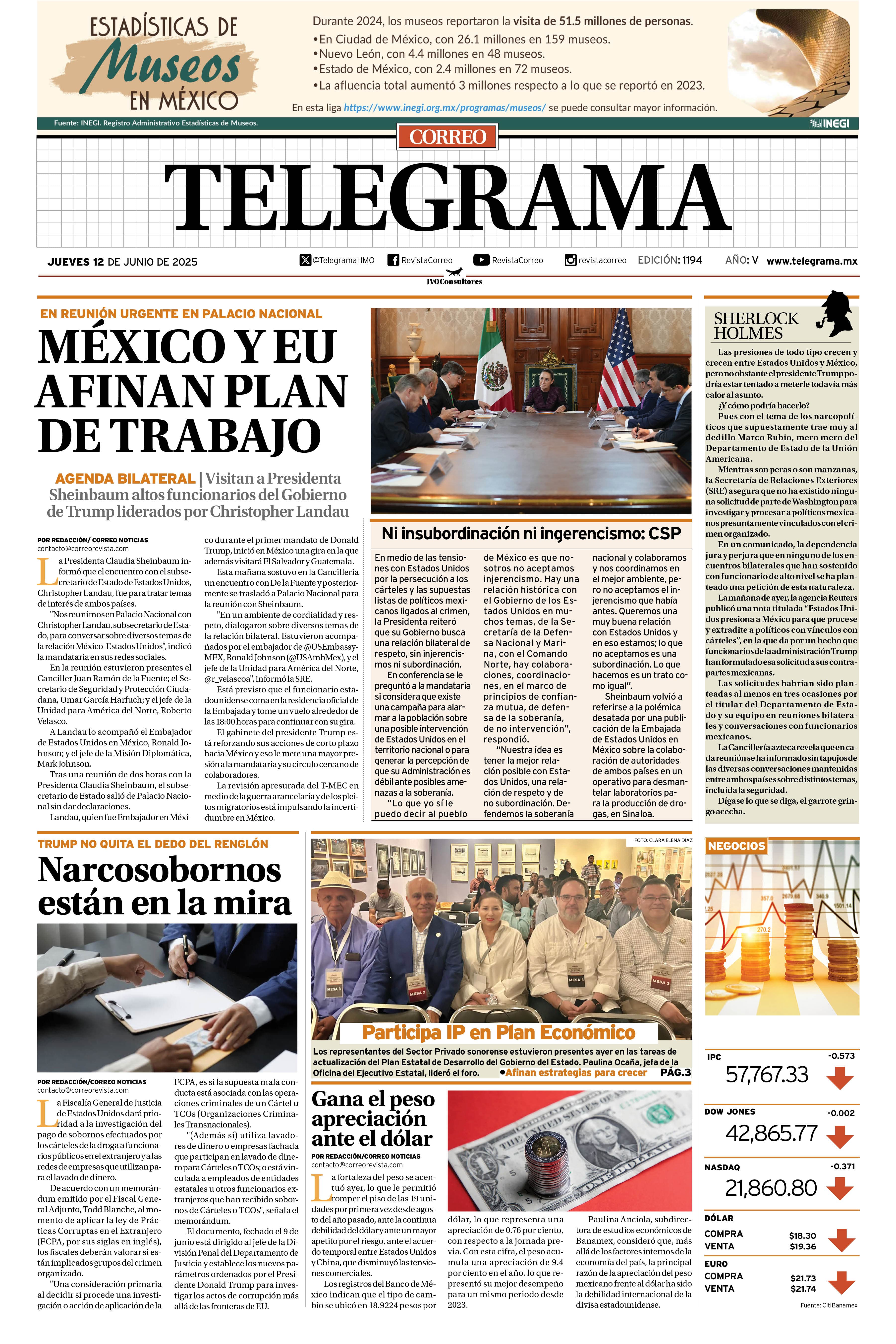 Portada de la edición TELEGRAMA 1194