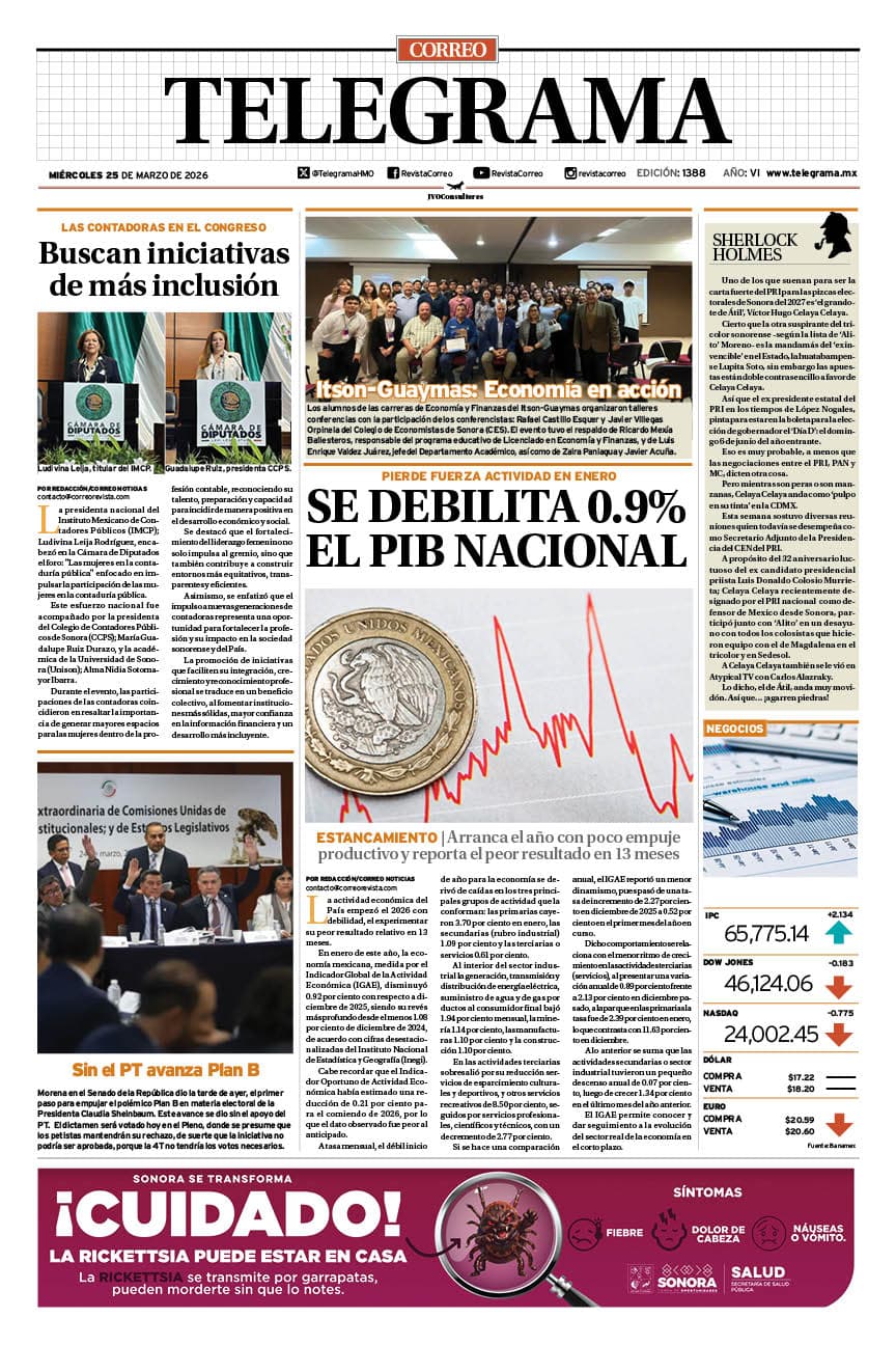 Portada de la edición TELEGRAMA 1388