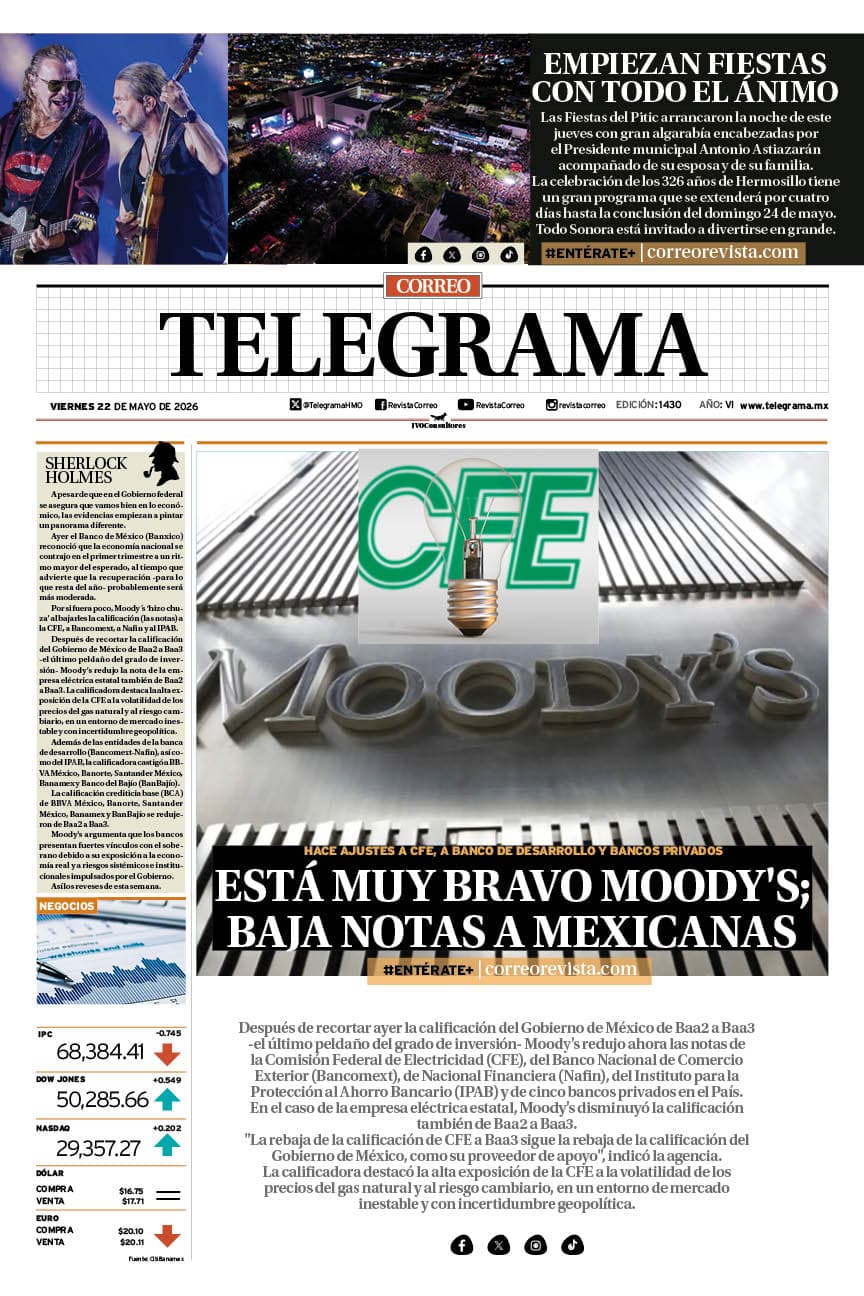 Portada de la edición TELEGRAMA 1430