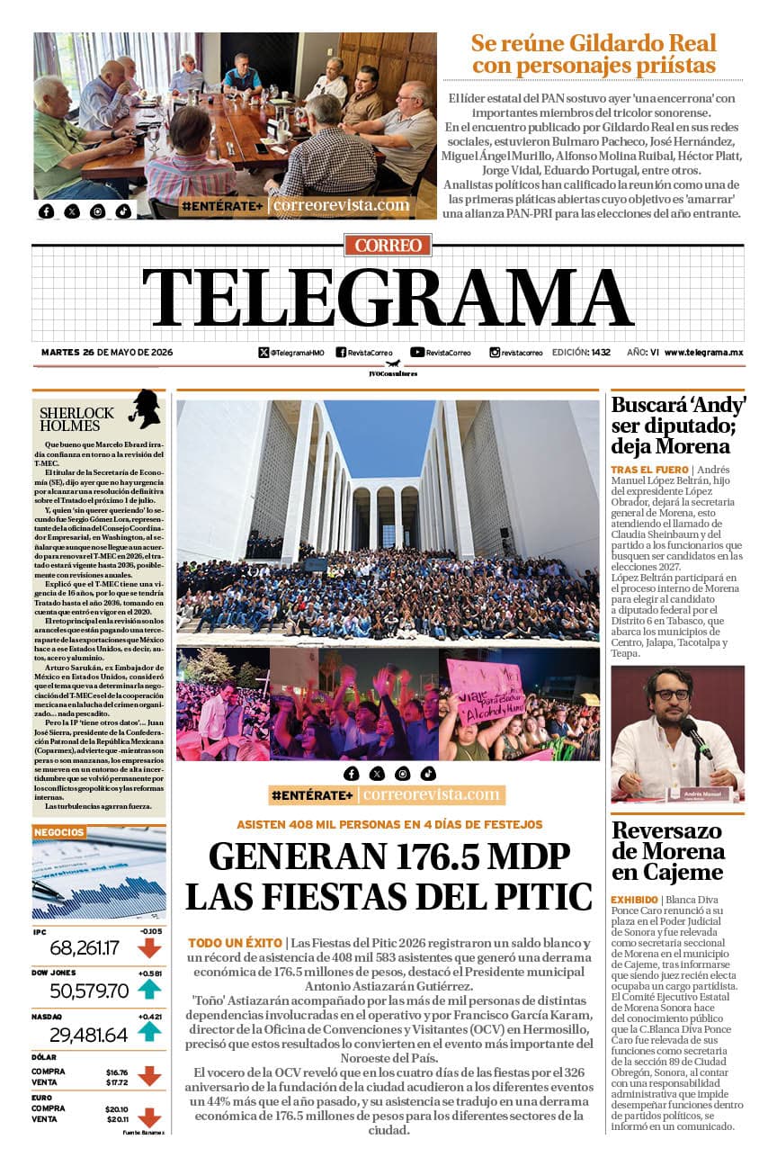 Portada de la edición TELEGRAMA 1432