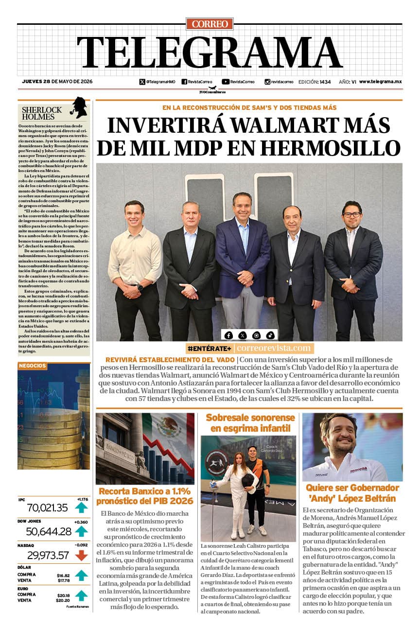 Portada de la edición TELEGRAMA 1434
