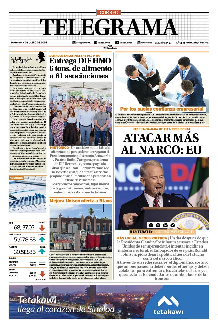 Portada de la edición TELEGRAMA 1437