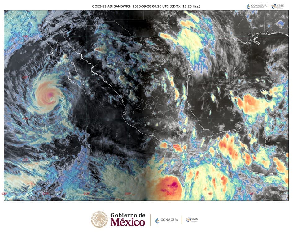Se espera entre 'Polo' hoy a Baja California Sur, 'Rachel' viene con más lluvias