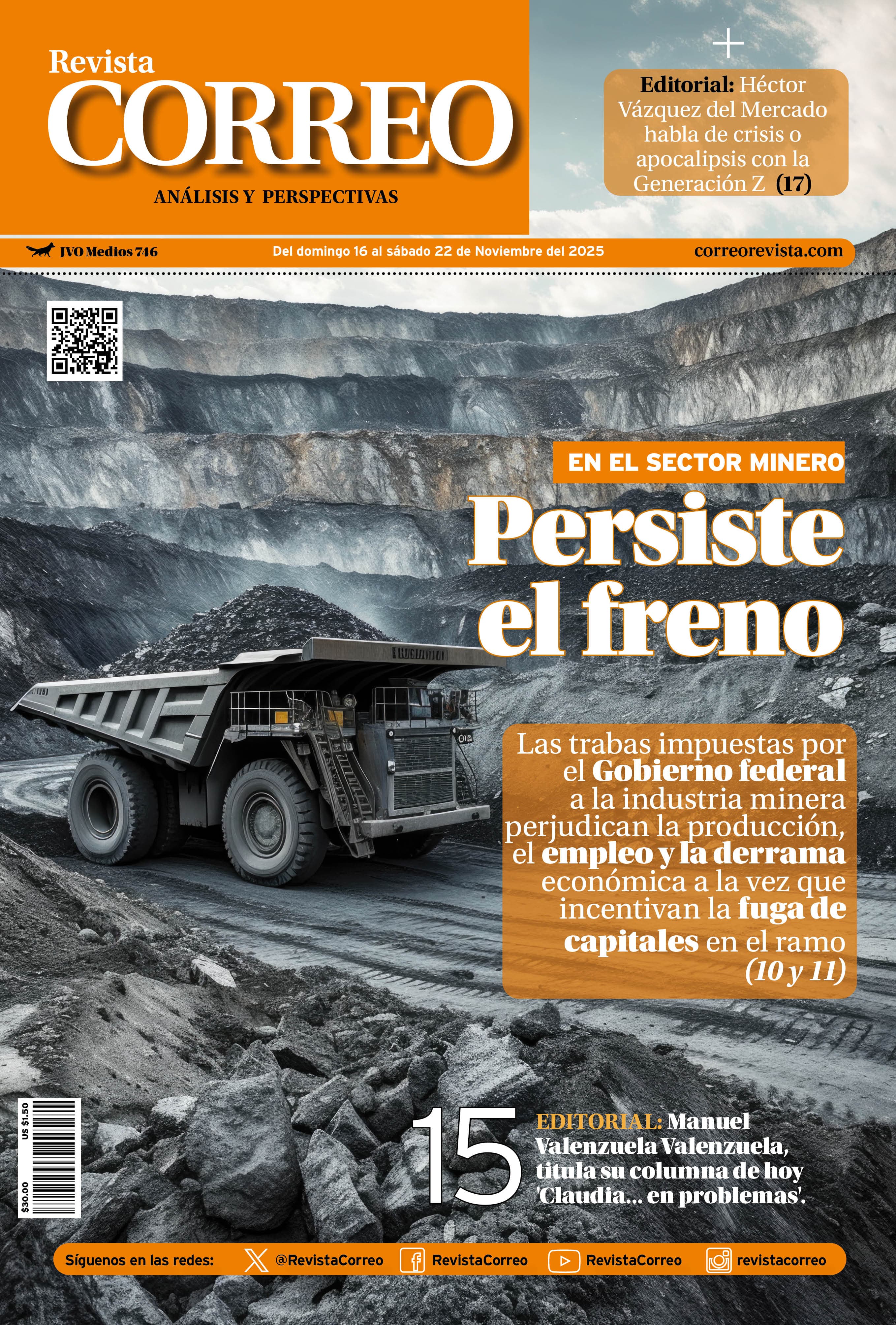 Portada de la edición REVISTA CORREO 746