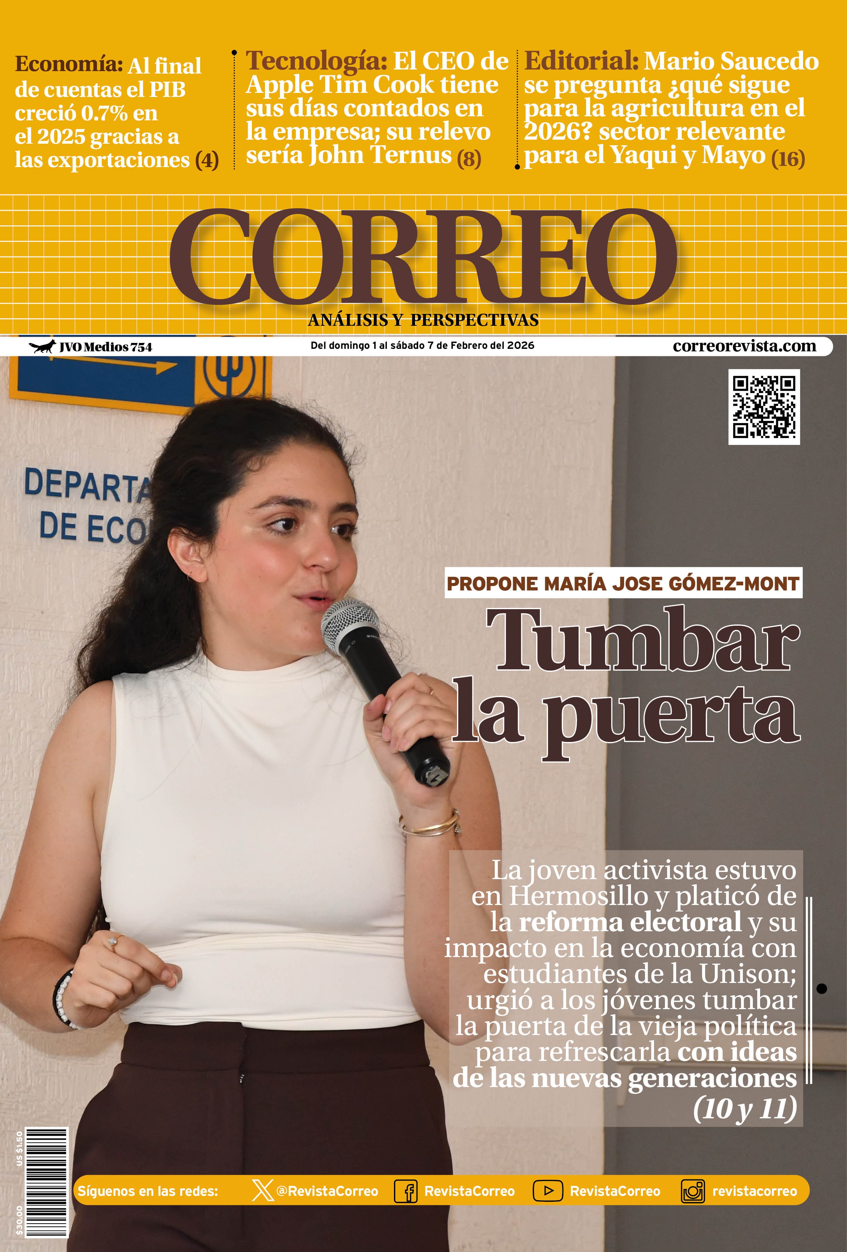 Portada de la edición REVISTA CORREO 754