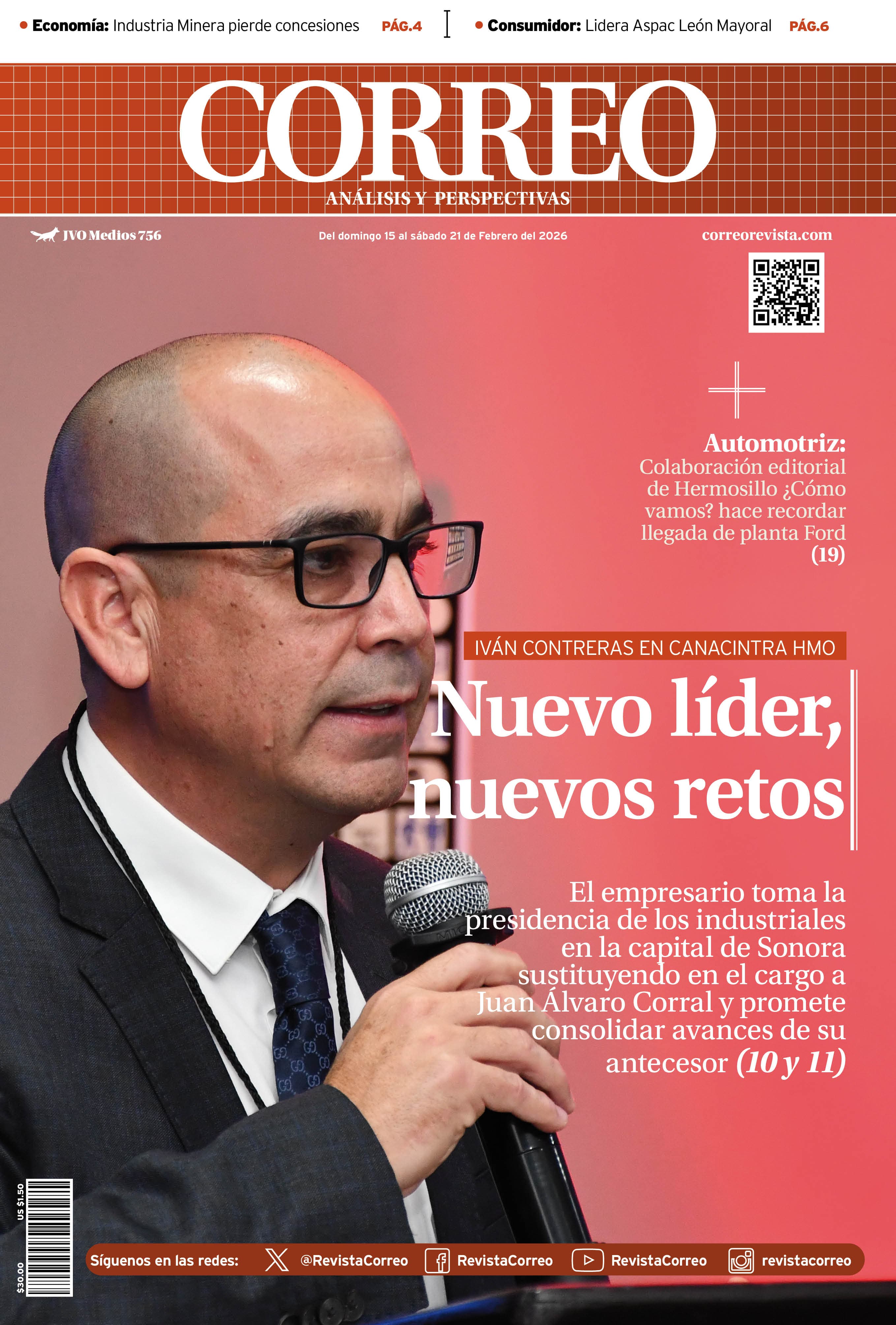Portada de la edición REVISTA CORREO 756