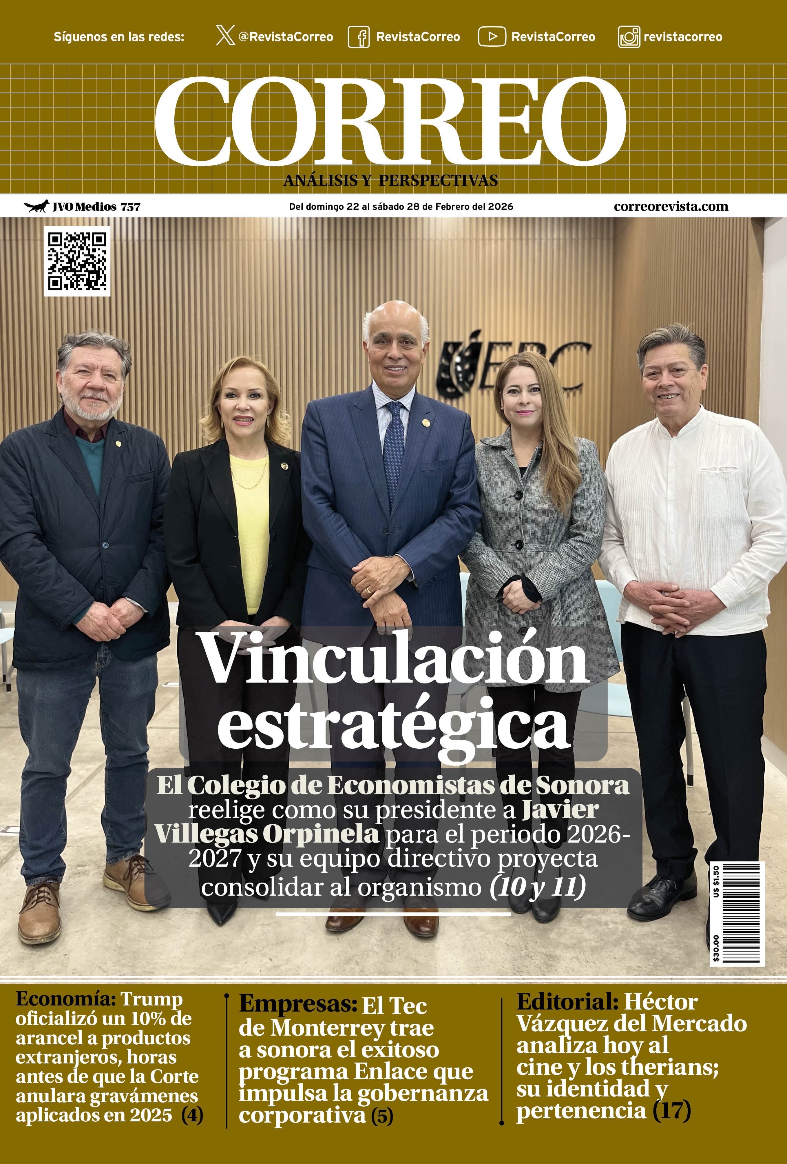 Portada de la edición REVISTA CORREO 757