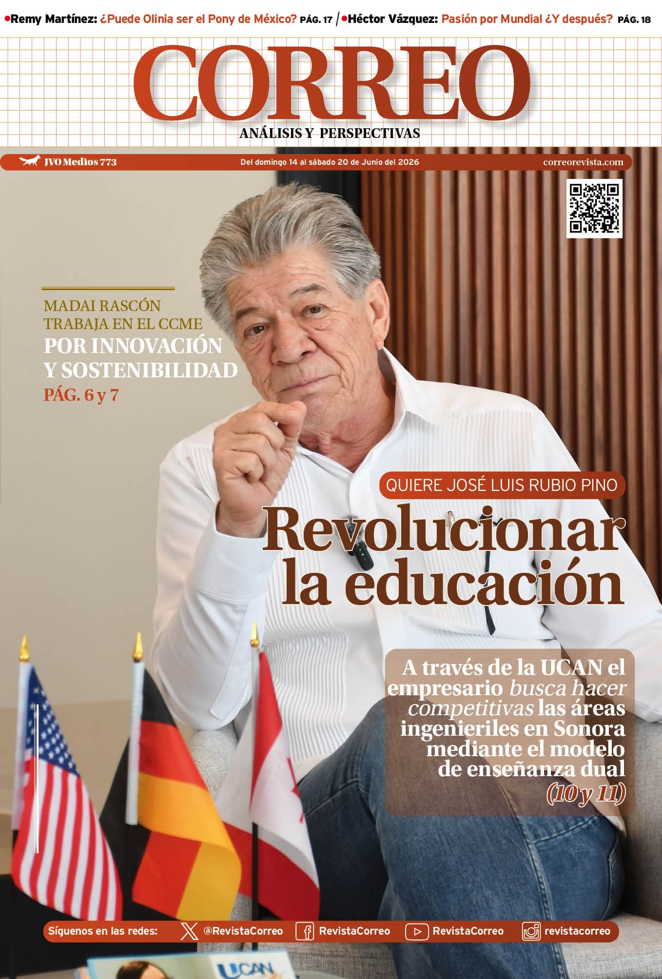 Portada de la edición REVISTA CORREO 773