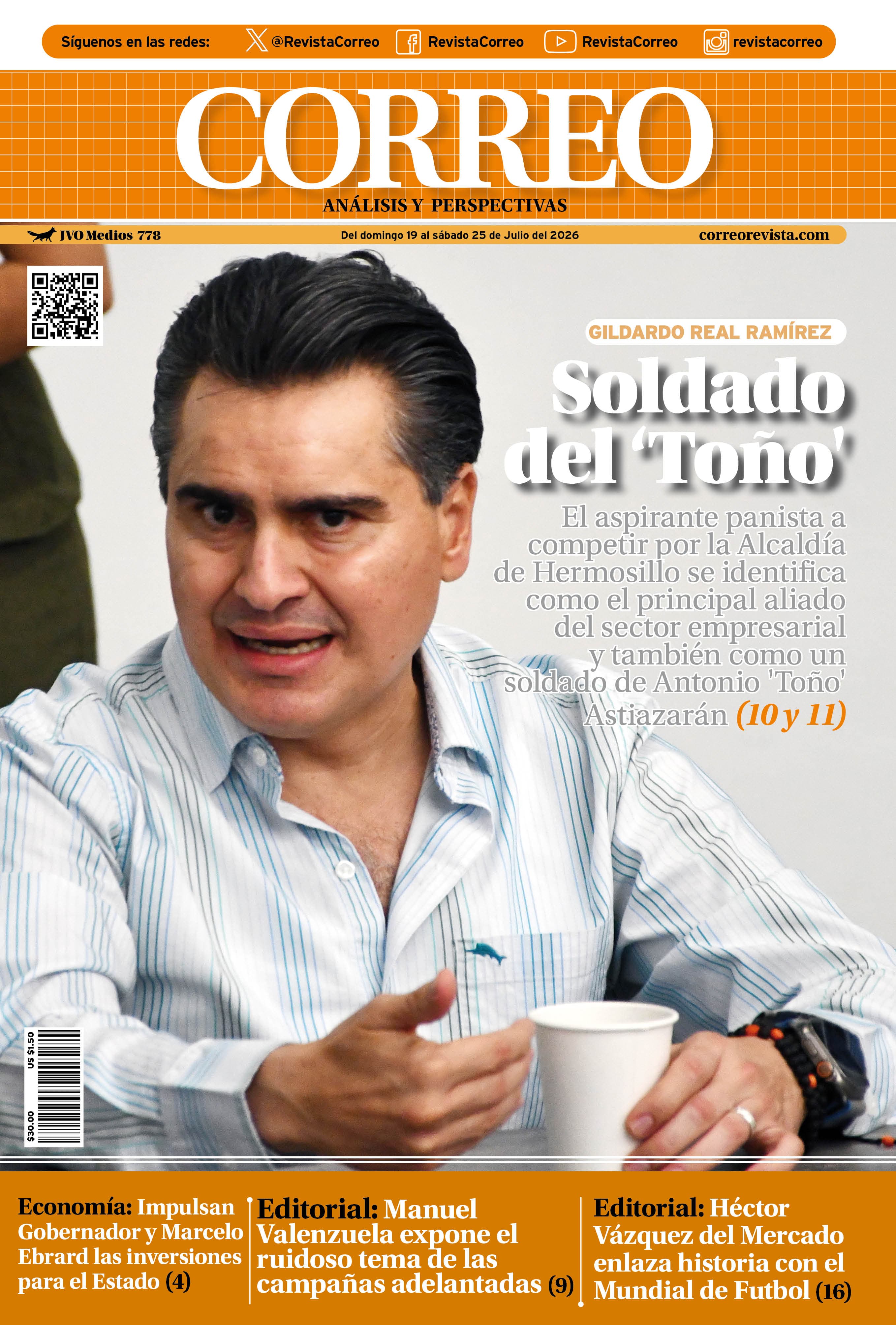 Portada de la edición REVISTA CORREO 778