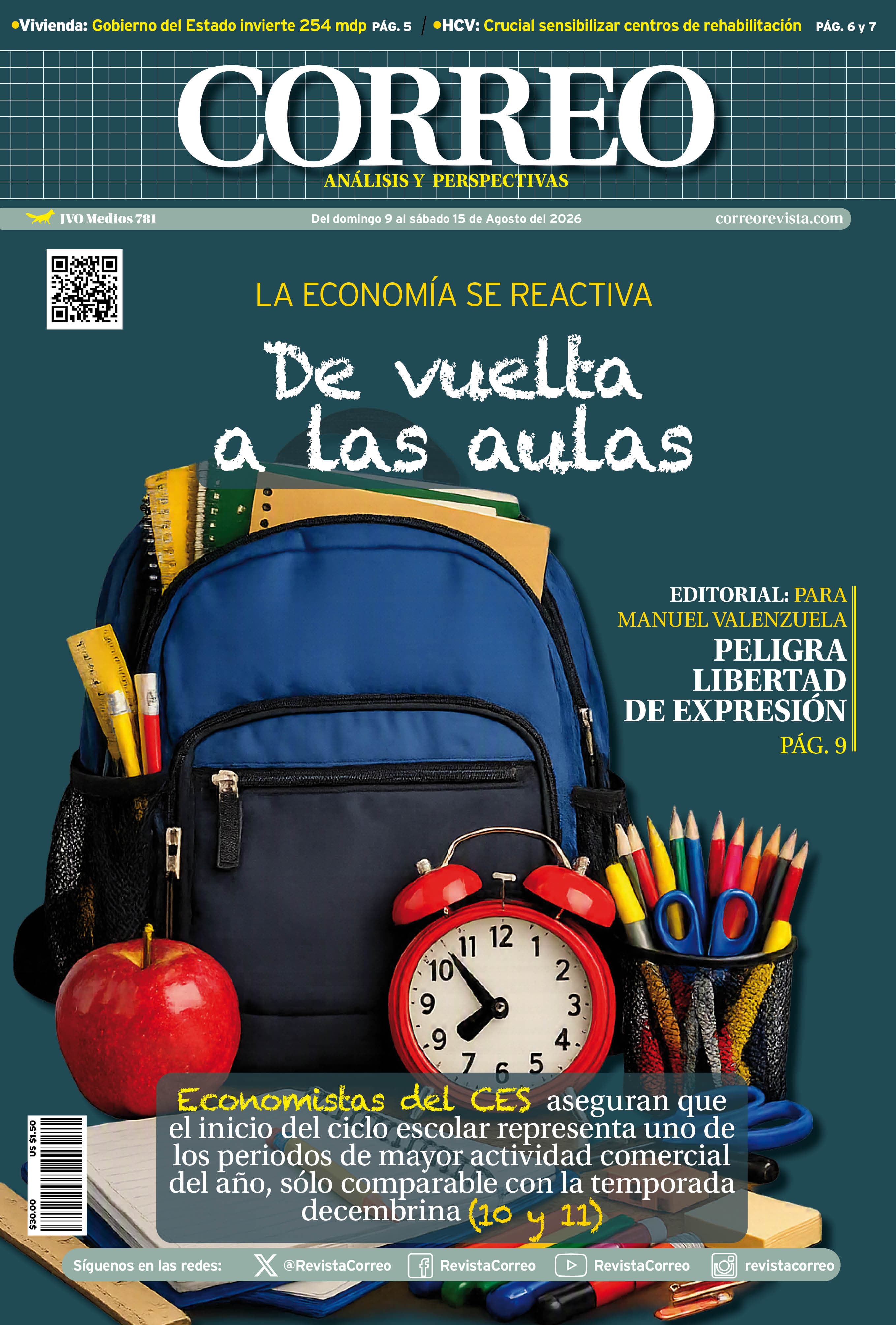 Portada de la edición REVISTA CORREO 781