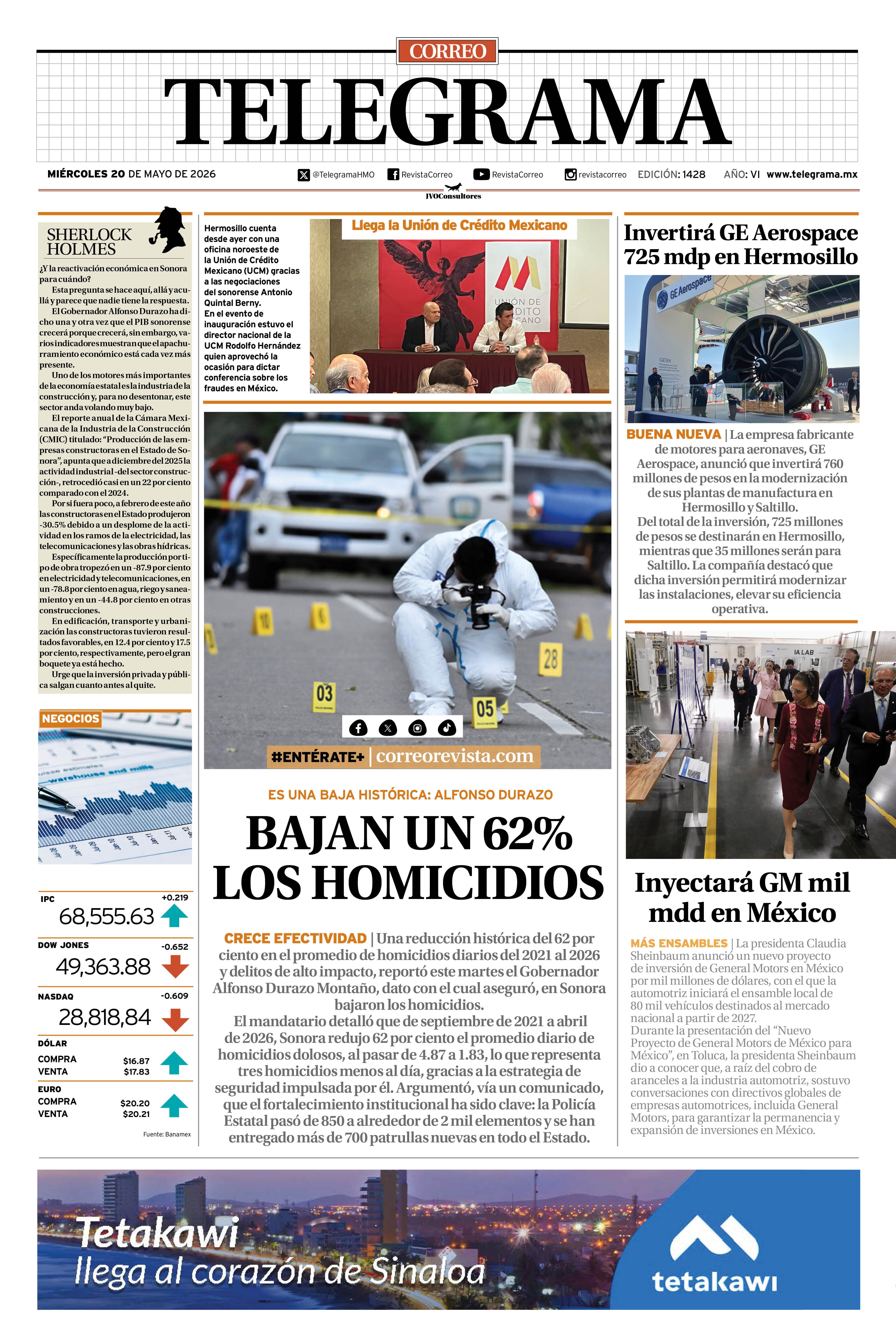 Portada de la edición TELEGAMA 1428